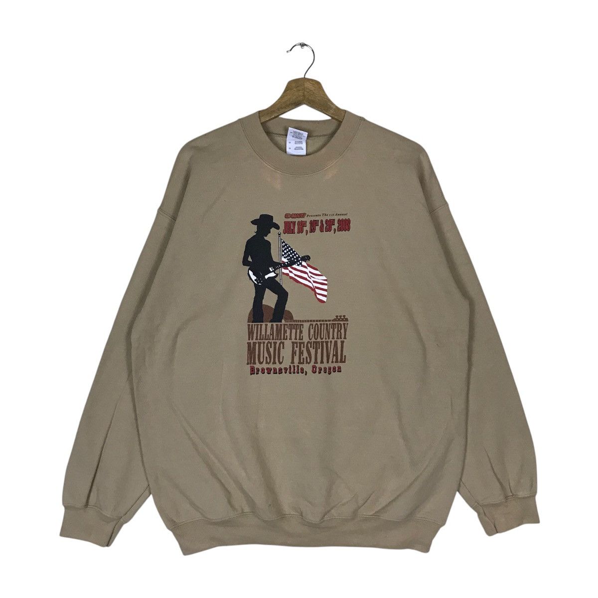Gildan Vintage Gildan Music Festival Pullover Jumper Sweatshirt Size US L / EU 52-54 / 3 - 1 Thumbnail