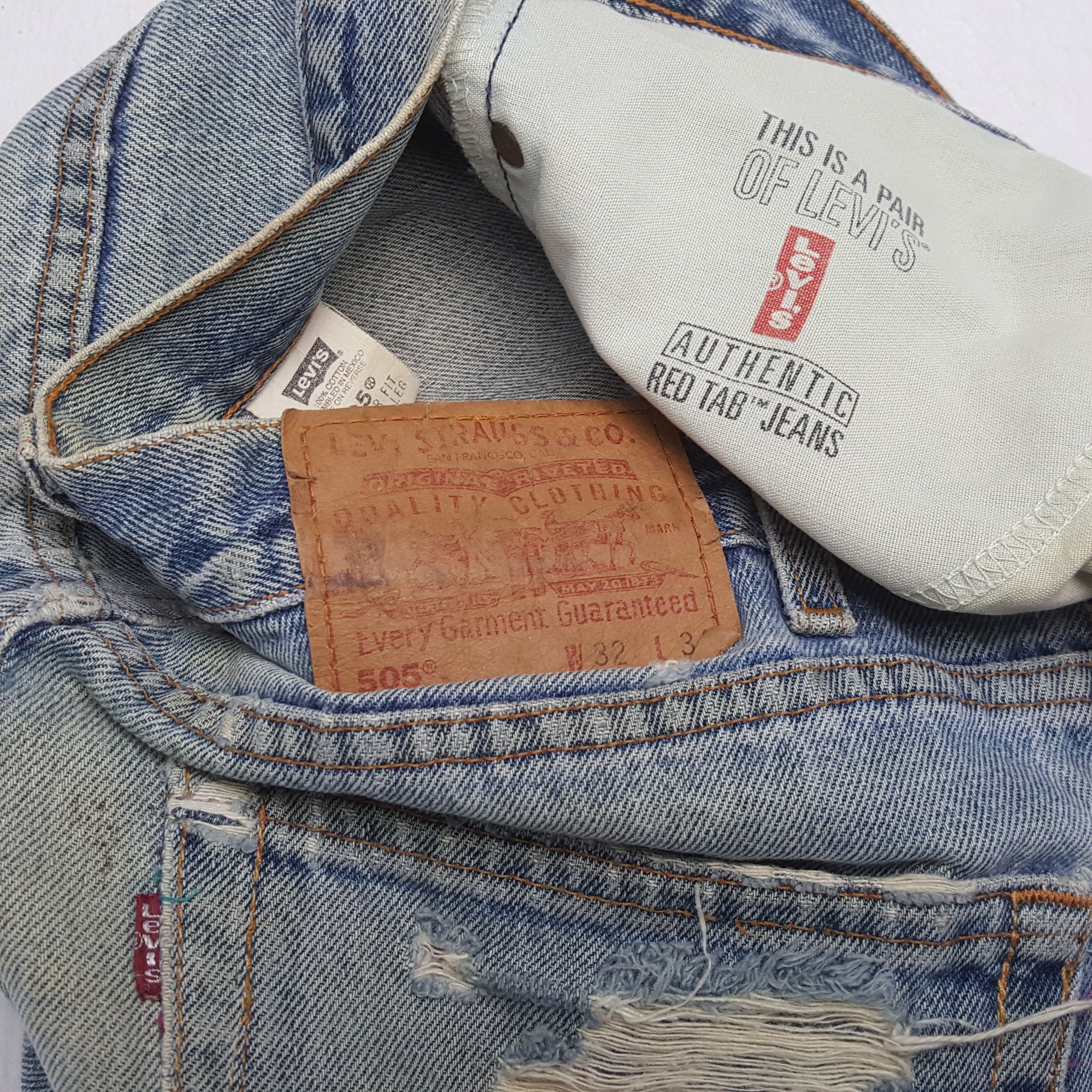 Levi's × Vintage LEVI'S Streetwear Rock Punk Style Distressed Jeans c228n19 Size US 32 / EU 48 - 14 Thumbnail
