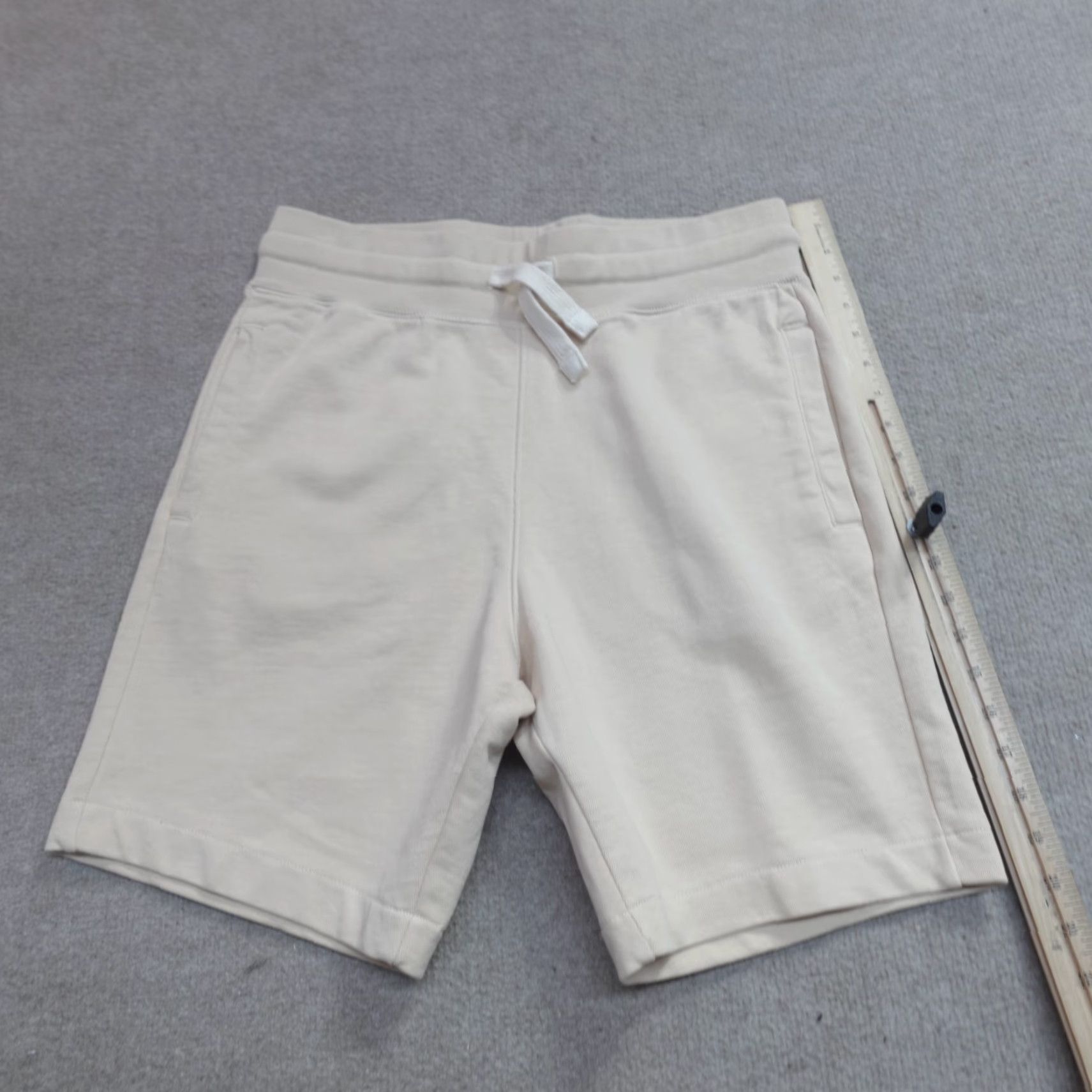 Vintage The Stronghold Shorts Mens Medium Beige Drawstring Solid Sweatshorts Size US 31 - 5 Thumbnail