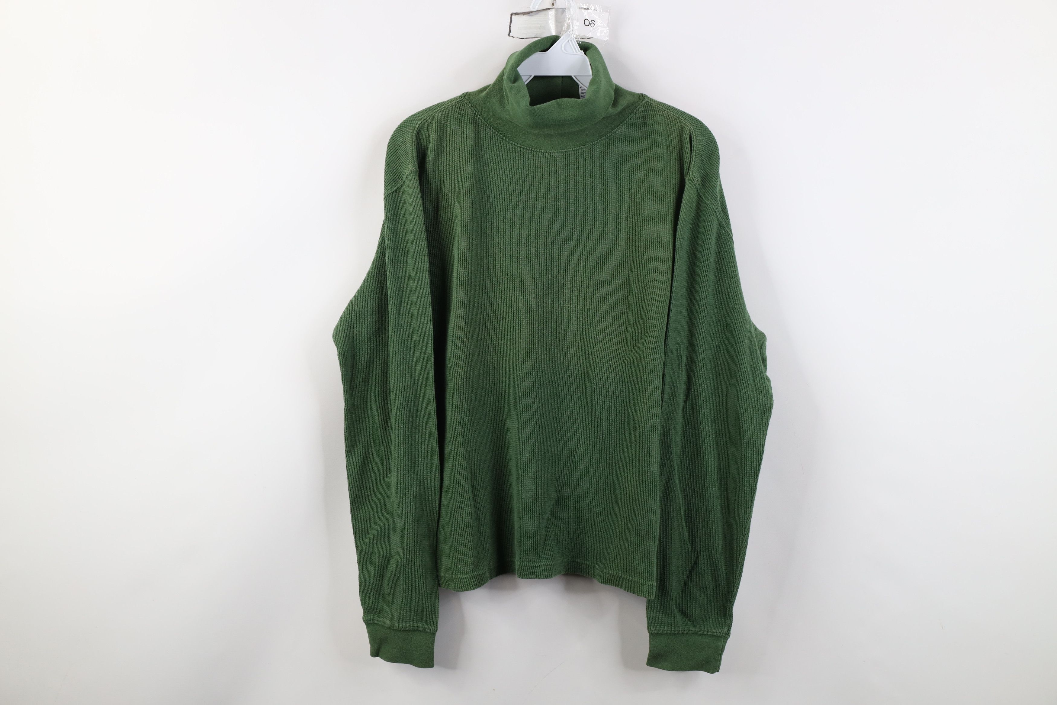 Vintage Vintage 90s Streetwear Waffle Knit Turtleneck T-Shirt USA Size M / US 6-8 / IT 42-44 - 1 Thumbnail