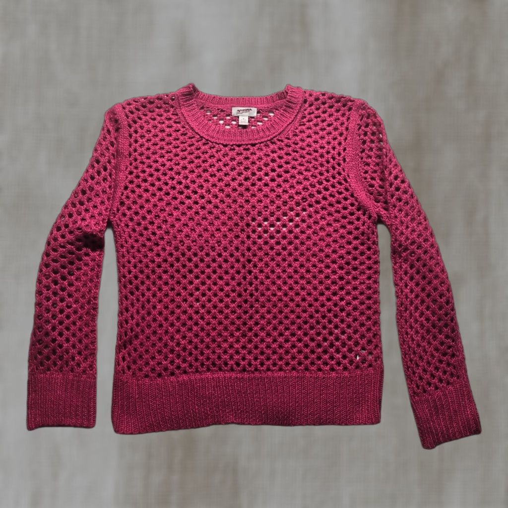 Vintage Arizona Jean Red Knit Boxy Long Sleeve Sweater 1X JR. Plus Top Pullover Acrylic Knit Women’s Casual 20s Vintage? Size XL / US 12-14 / IT 48-50 - 1 Thumbnail