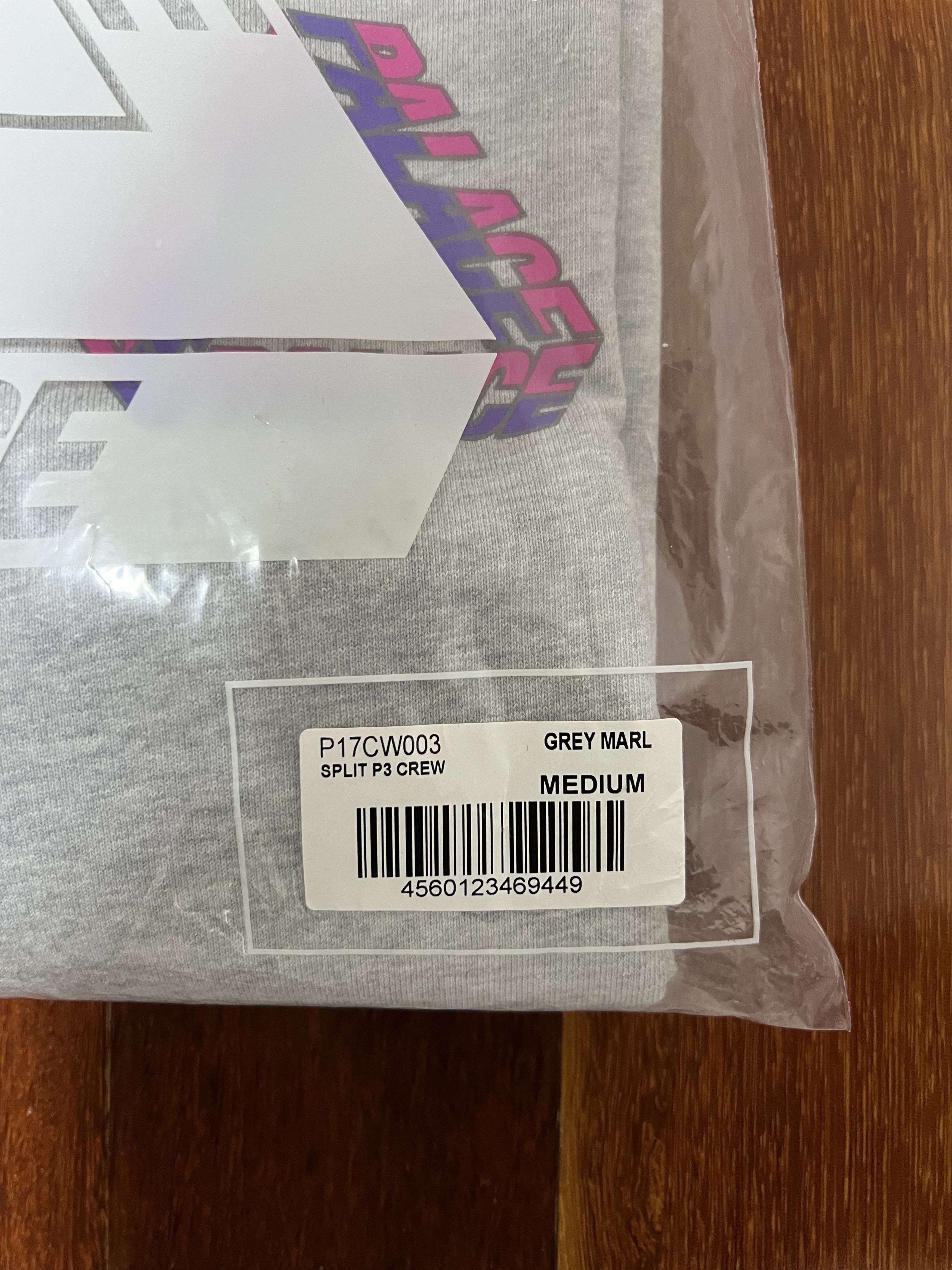 Palace 💚 2019 Palace Split P3 Crew Grey Marl Medium NEW Size US M / EU 48-50 / 2 - 11 Thumbnail