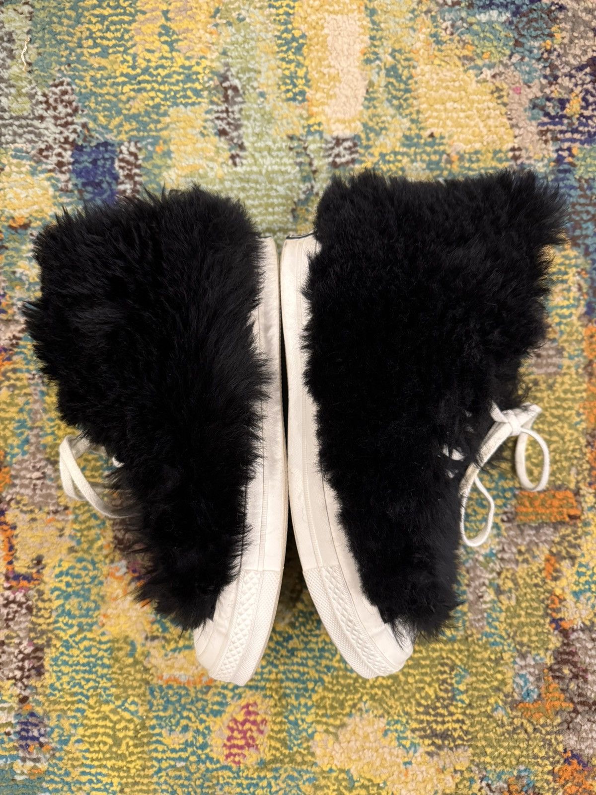 CONVERSE x AMBUSH ファー付きスニーカー Converse x AMBUSH ファー スニーカー 青/白 29cm