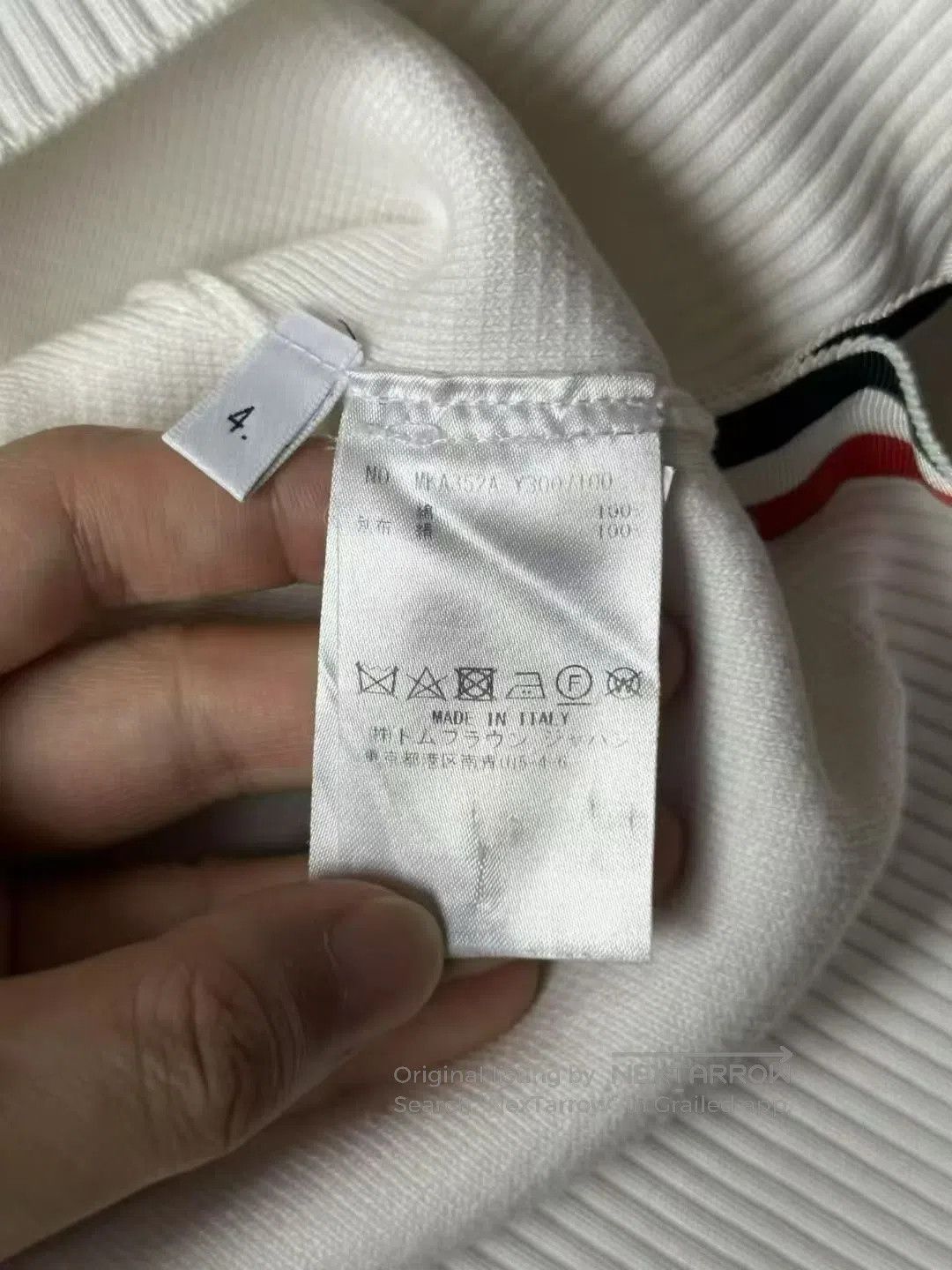 Thom Browne Thom Browne White Sweater| Size US XL / EU 56 / 4 - 4 Thumbnail