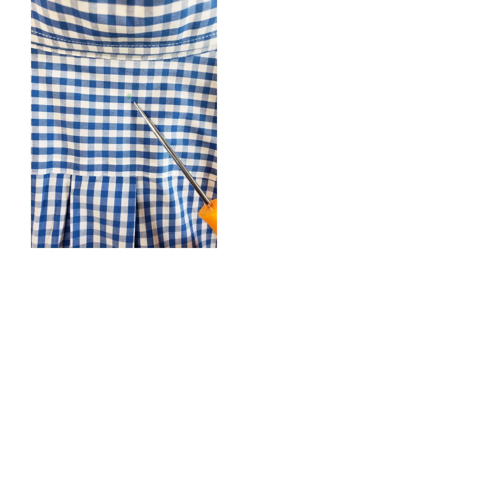 Vintage LL Bean Mens L Reg. Blue White Check Button-Up L. Sleeve Shirt Wrinkle Resistant Size US L / EU 52-54 / 3 - 9 Thumbnail