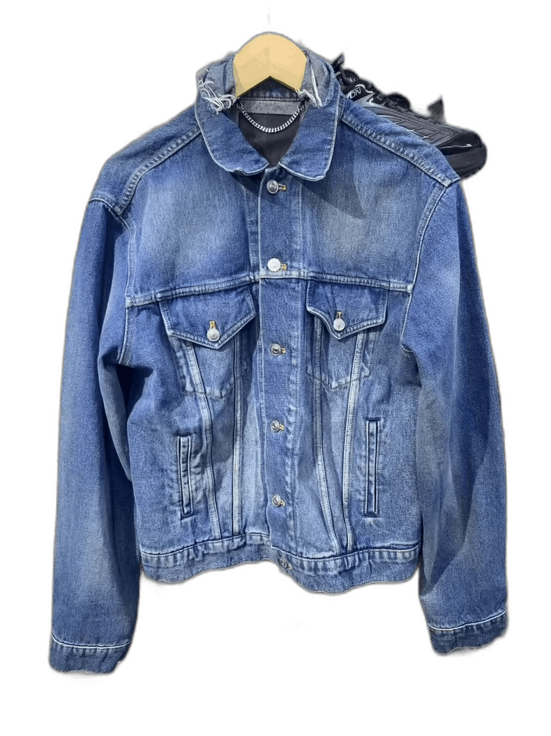 ジャケット・アウター BALENCIAGA SWING DENIM JACKET 34 NWT SS17 balenciaga Swing Denim Jacket Sz. 34 Demna