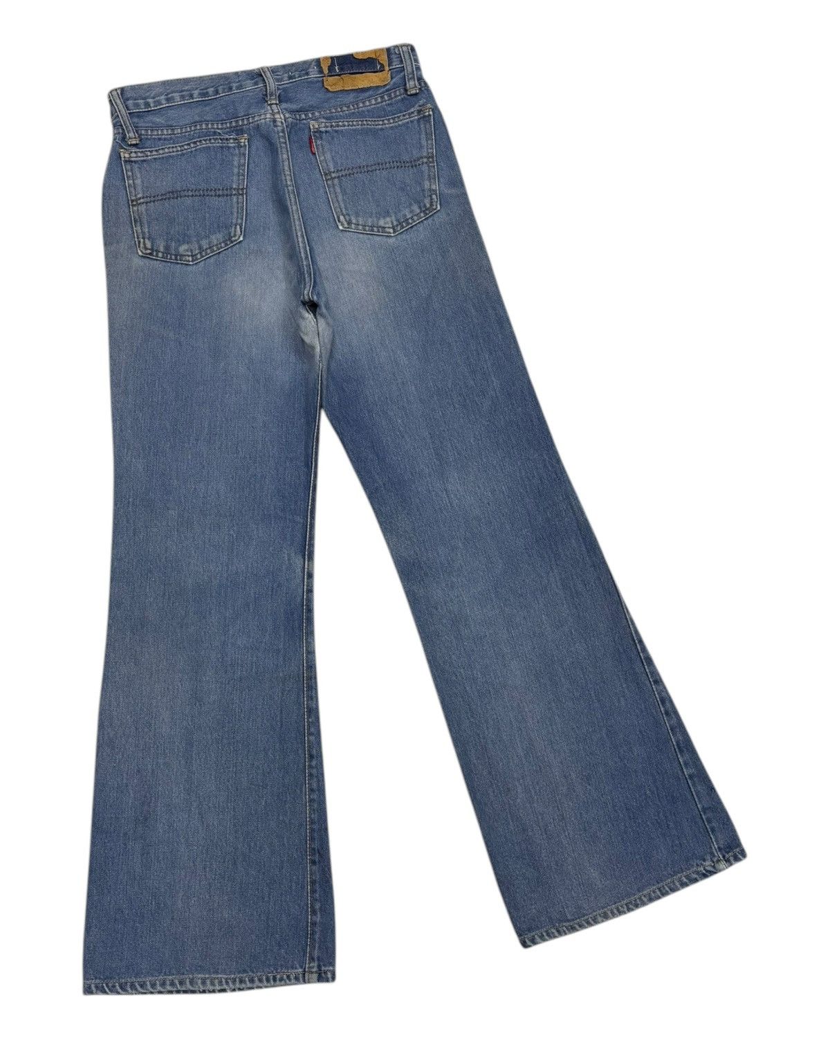 Big John × If Six Was Nine × Japanese Brand Vintage Flared Big John Bell Bottom Distressed Denim Jeans Size 29" - 4 Thumbnail