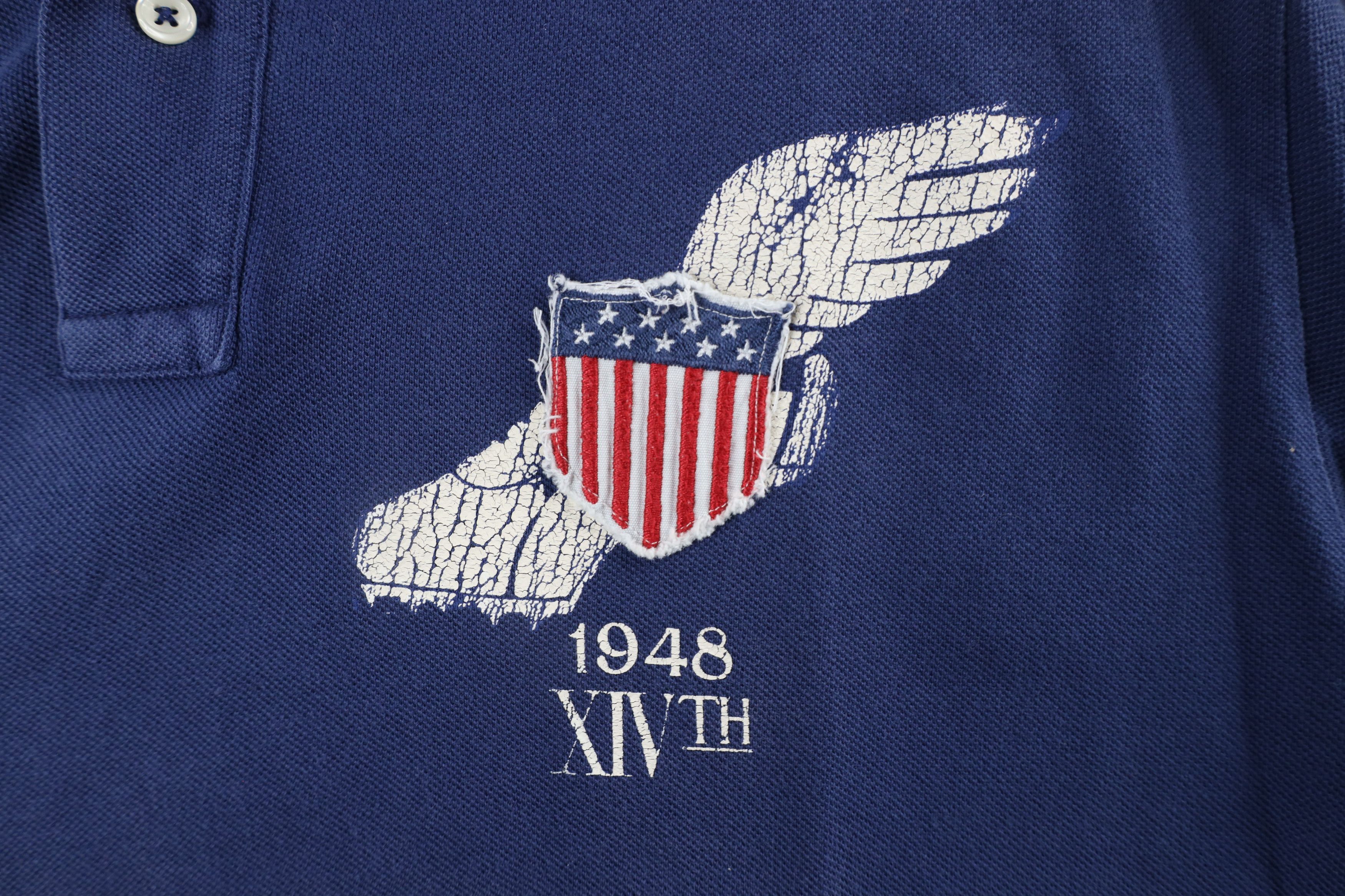 Ralph Lauren × Vintage Vintage 90s Ralph Lauren Winged Track Shoe XIVth Polo Size US XL / EU 56 / 4 - 4 Thumbnail