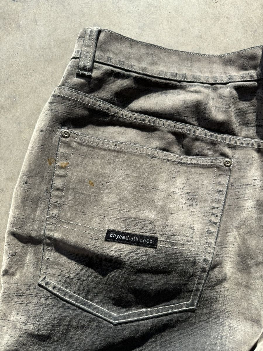 Enyce Crazy Y2k Enyce Velvet Velour Waxed Denim Pants Opium Rare Size US 36 / EU 52 - 5 Thumbnail