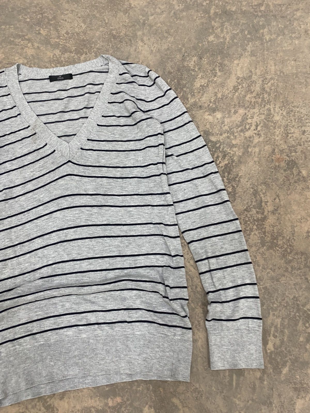 Yohji Yamamoto VINTAGE INED by YOHJI YAMAMOTO STRIPED KNITWEAR JAPAN Size US S / EU 44-46 / 1 - 3 Thumbnail