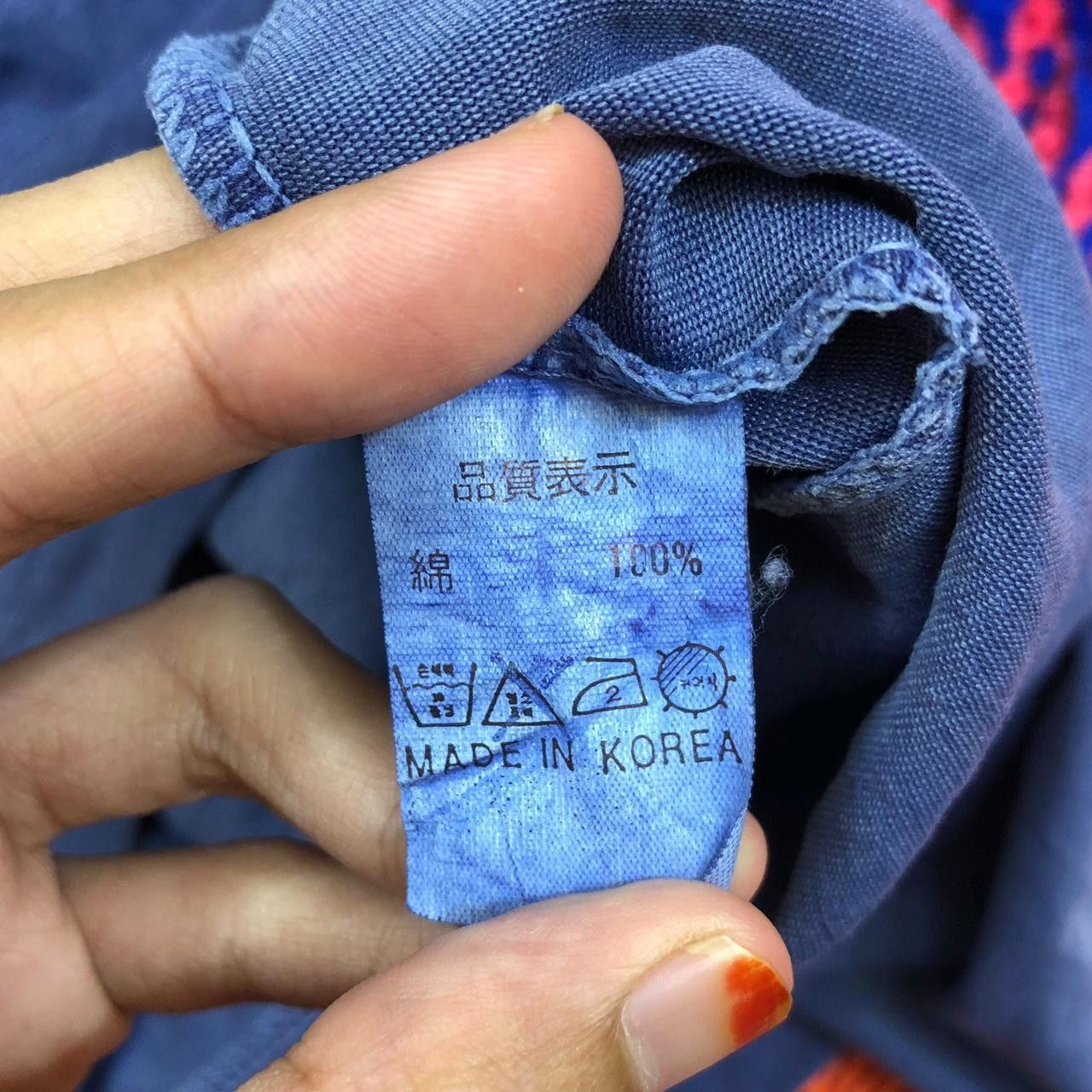 Vintage Vintage 90’ US 59 Straight Design Natural Indigo Tee Shirt Size US L / EU 52-54 / 3 - 6 Thumbnail
