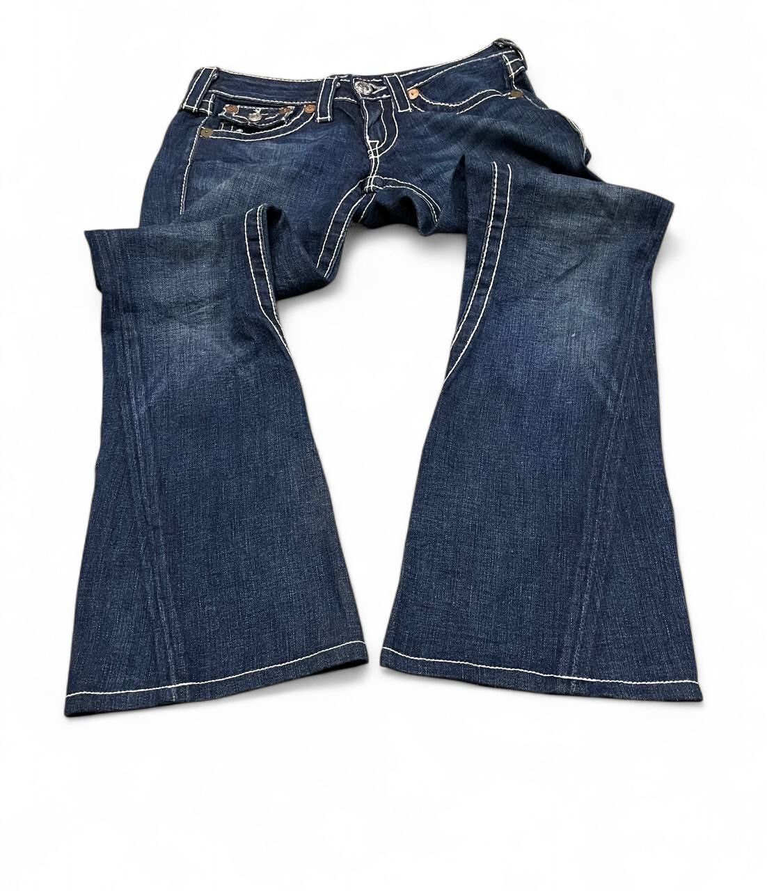 True Religion Flare Jeans true religion Rainbow Joey low rise twisted leg Size US 29 - 10 Thumbnail