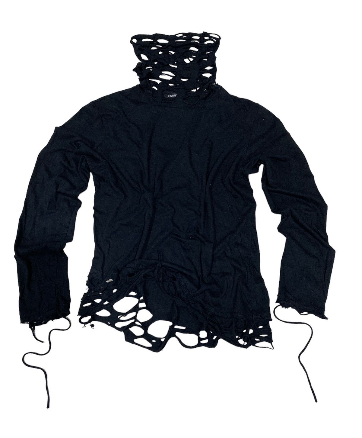 Yasuyuki Ishii Bondage veil face Turtleneck Gothic Punk shirt Size US M / EU 48-50 / 2 - 2 Thumbnail