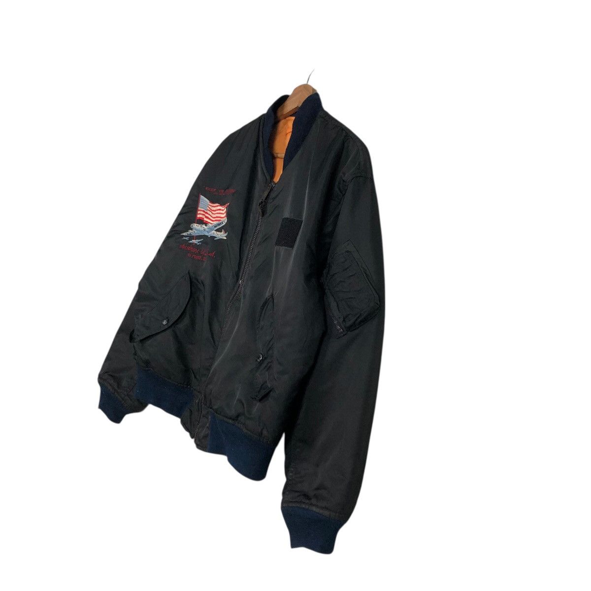 Avirex 📌Vintage Ma-1 Bomber Jacket Fly Military Avirex Big Logo Size US XS / EU 42 / 0 - 3 Thumbnail