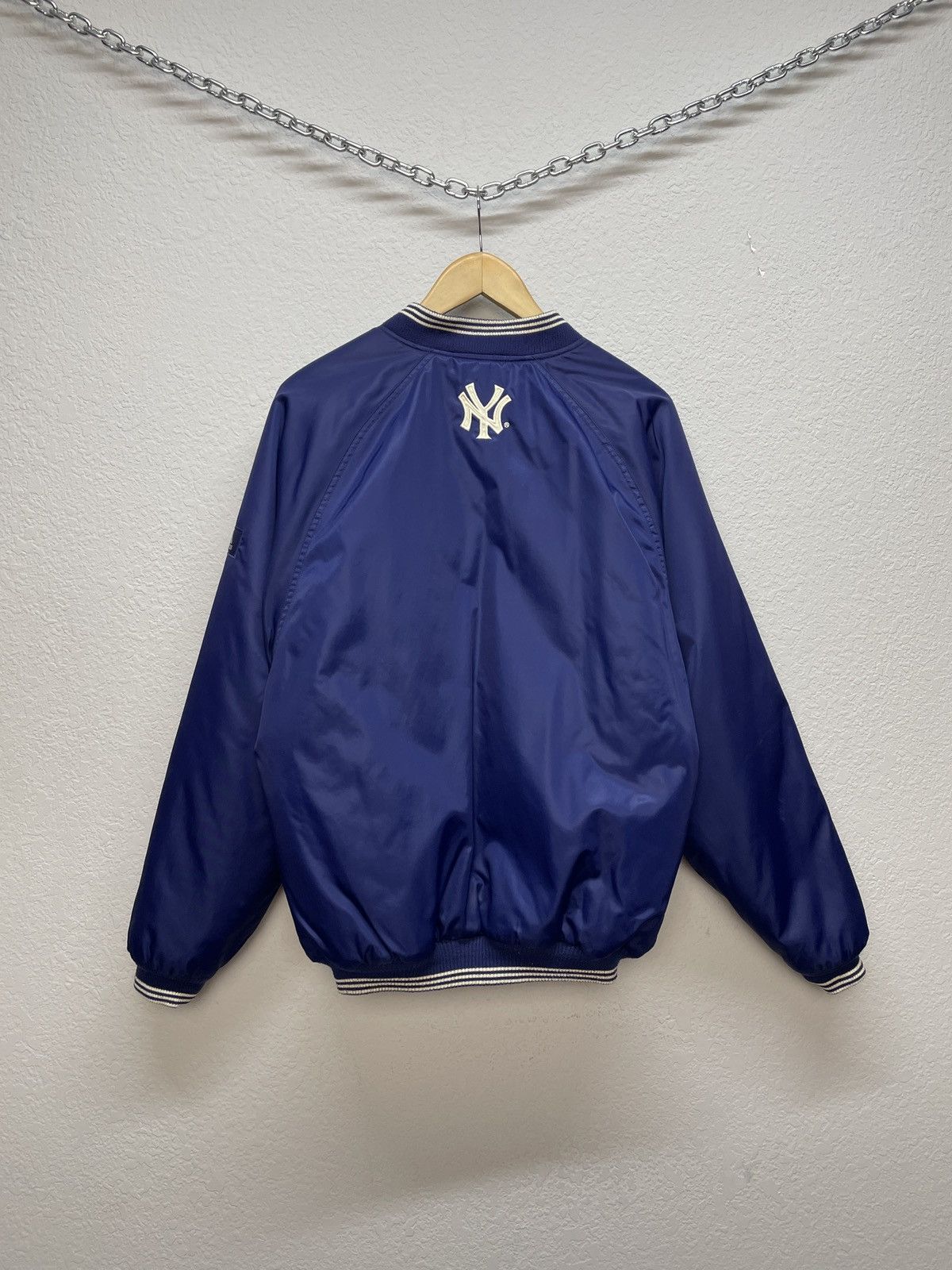 New York Yankees × Nike × Vintage Vintage y2k Adidas New York Yankees Varsity Bobners Jacket Size US M / EU 48-50 / 2 - 16 Thumbnail