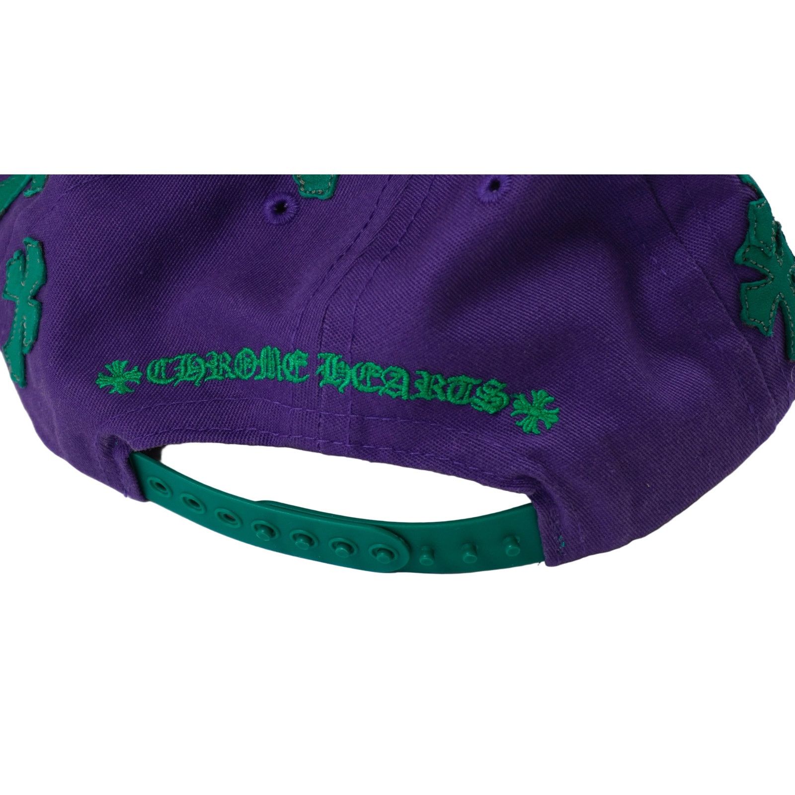 Chrome Hearts CH Embroidered Green Cross Patch Purple Cap Size ONE SIZE - 4 Thumbnail