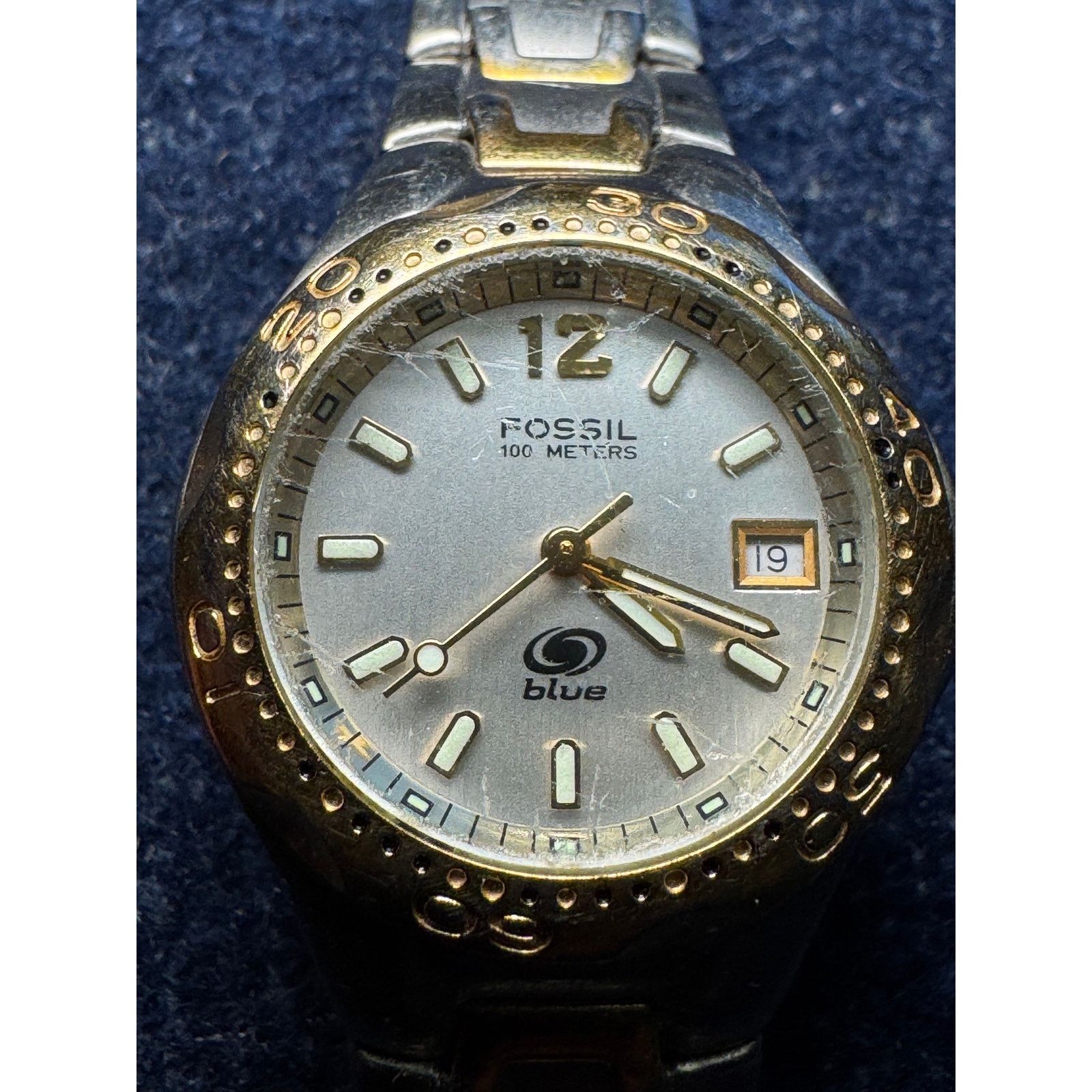 Fossil Fossil Blue 330 Meters Wrist Watch (needs battery) Size ONE SIZE - 1 Thumbnail