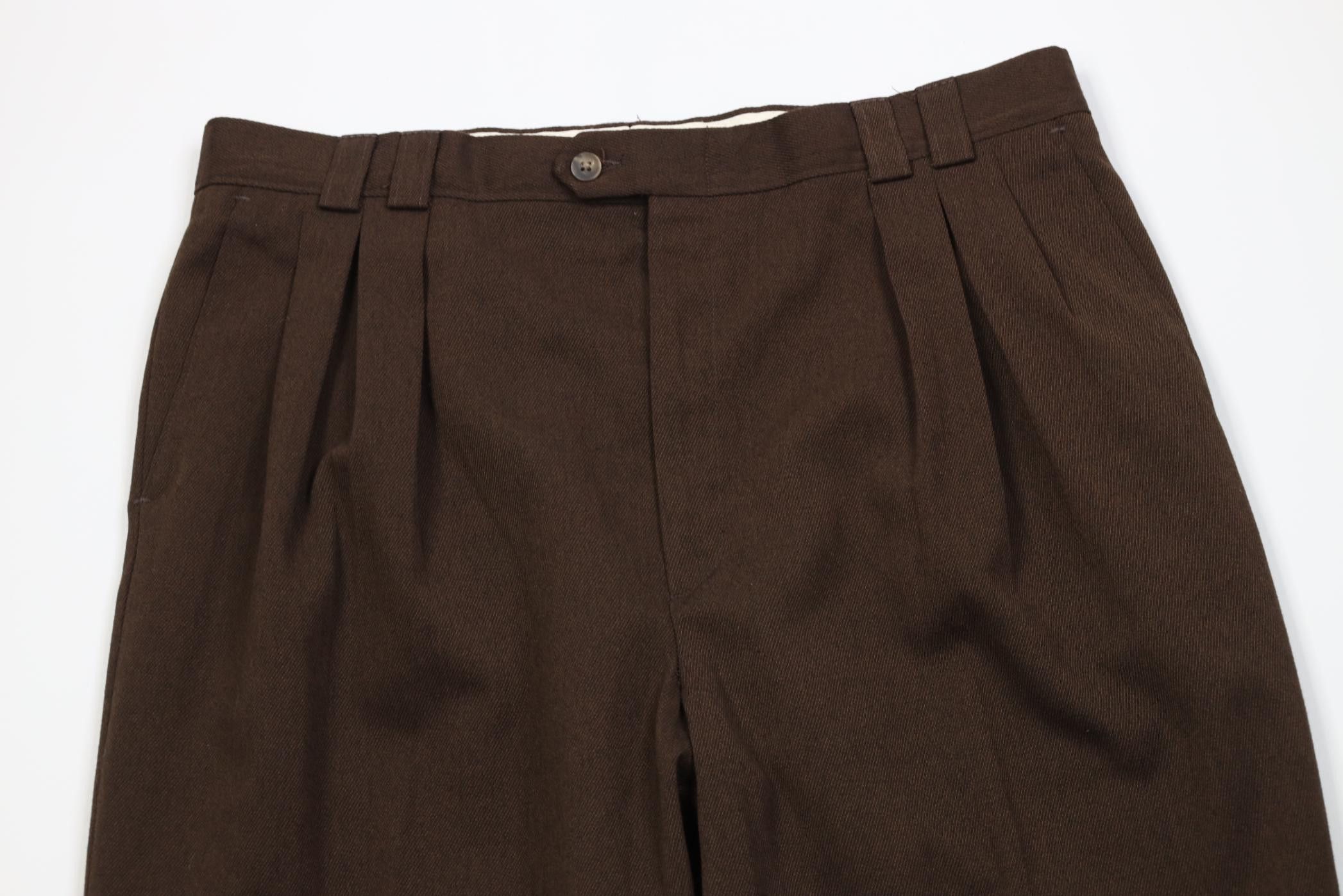Vintage Vintage 90s Streetwear Gabardine Wide Leg Chino Pants Size US 36 / EU 52 - 2 Thumbnail