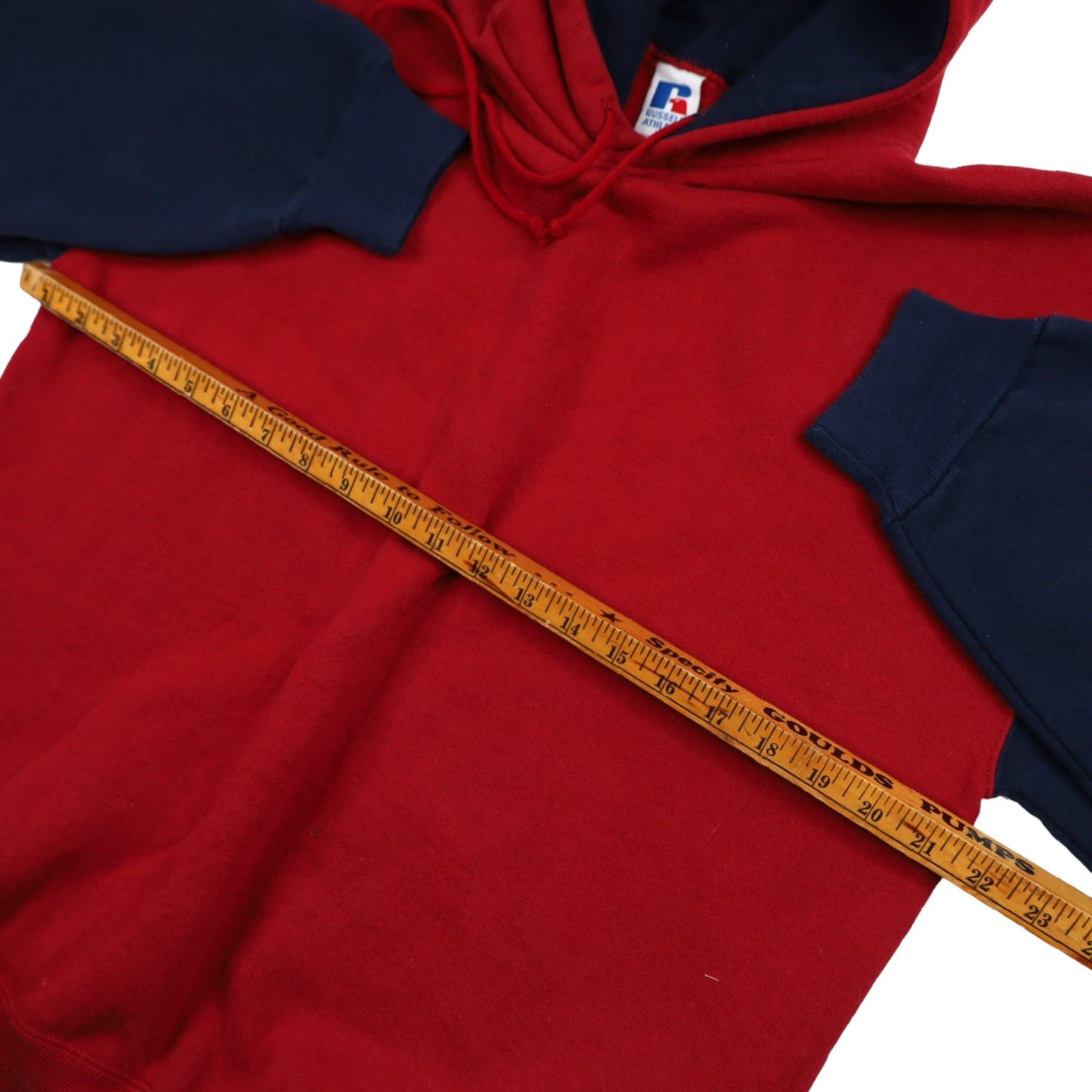 Russell Athletic VINTAGE Russell Athletic Hoodies Mens XL 2 Tone Red Size US XL / EU 56 / 4 - 7 Thumbnail