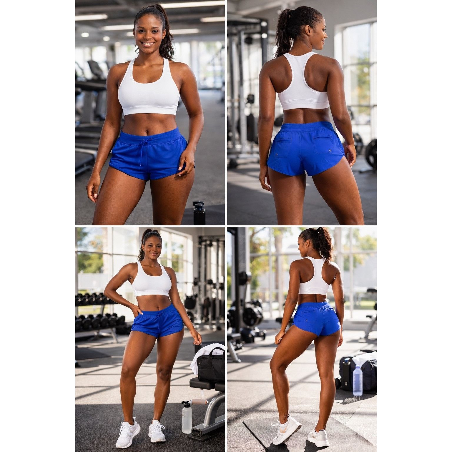Athleta Athleta Athletic Shorts - Royal Blue Running Gym - Large Size 40" / US 18 - 1 Thumbnail