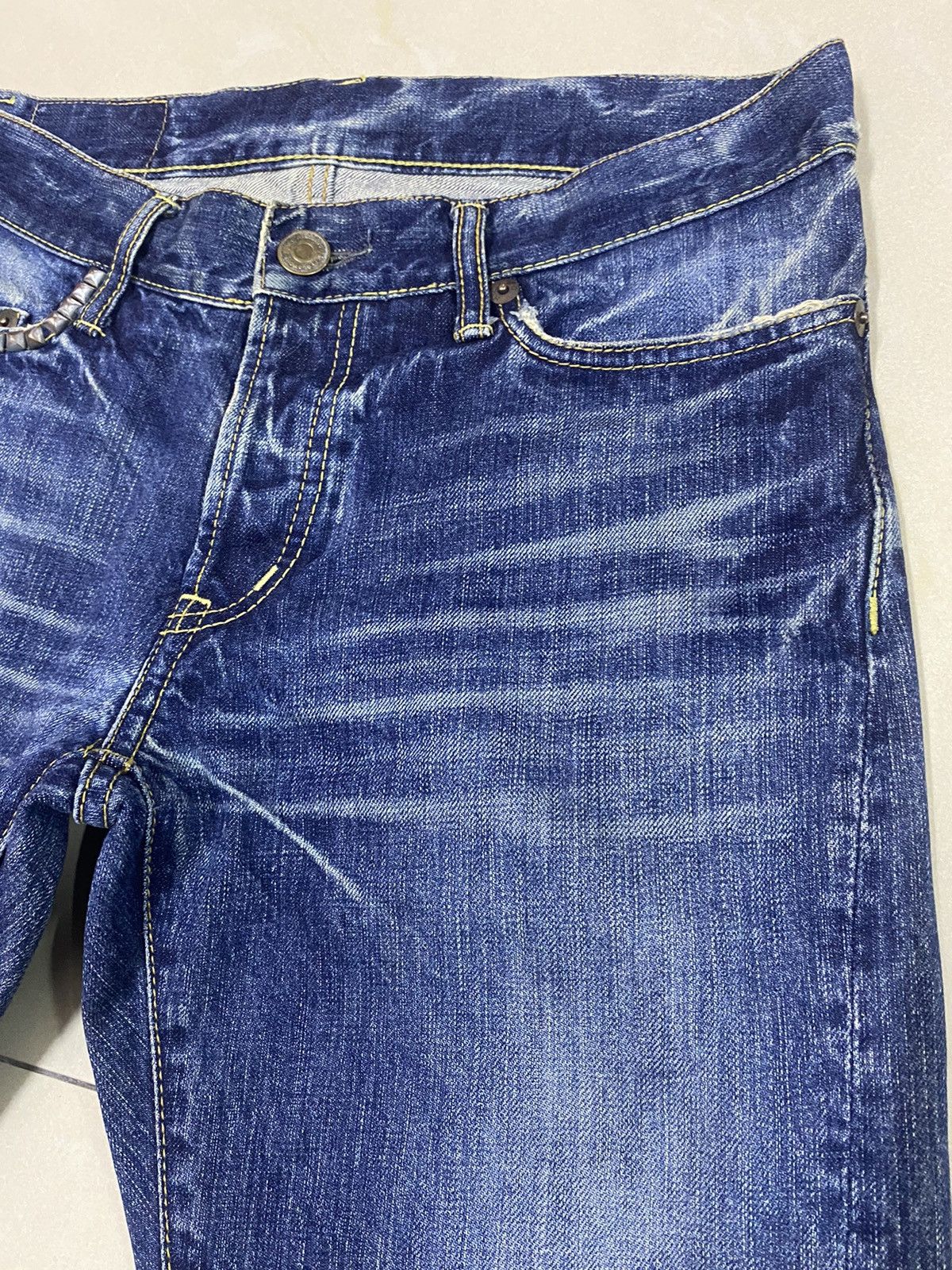 Hysteric Glamour Hysteric Glamour Studded Ripped Flared Denim Size US 31 - 4 Thumbnail