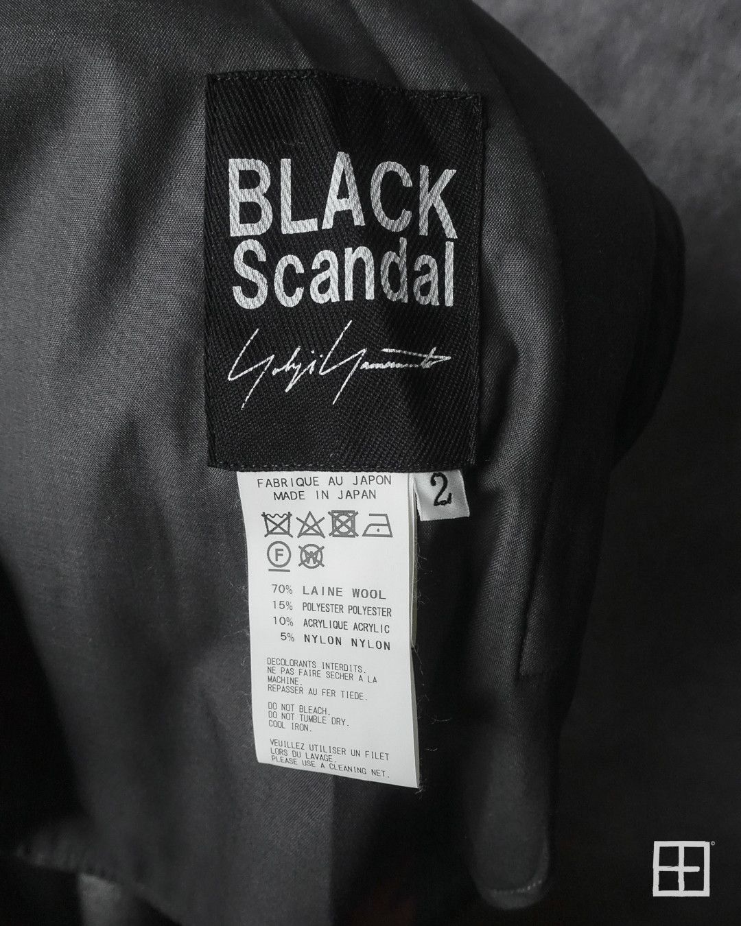 Yohji Yamamoto Yohji Yamamoto Pour Homme Black Scandal AW18 Printed Skirt Size US 32 / EU 48 - 4 Thumbnail