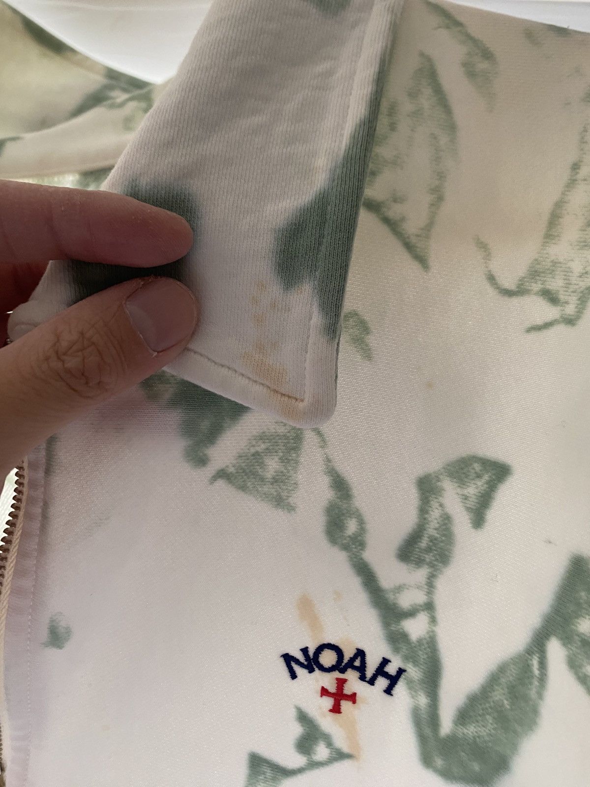 Noah Noah Tie Dye Green Quarter Zip Pullover Size US XL / EU 56 / 4 - 3 Thumbnail
