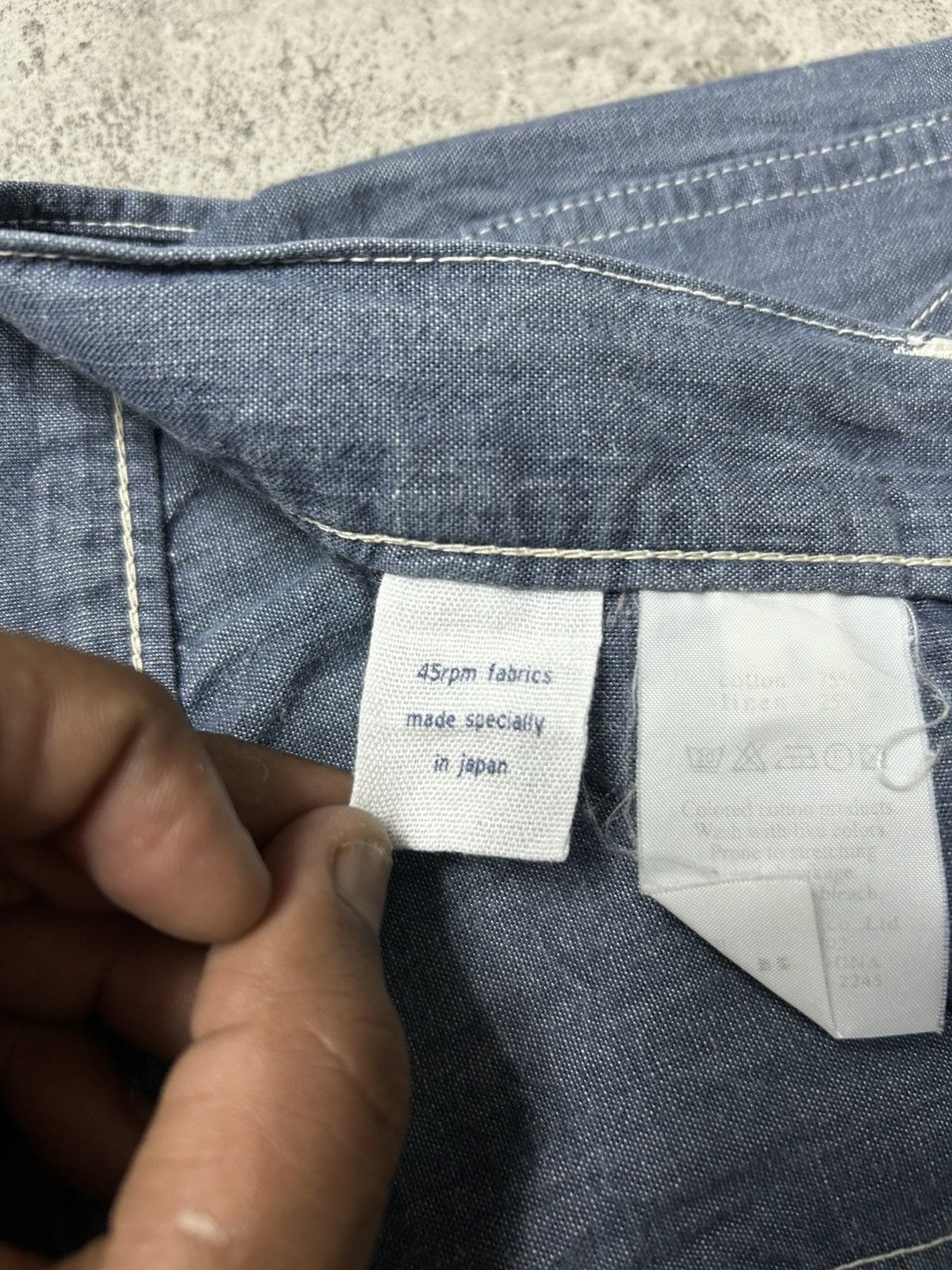 45rpm 2000s 45RPM Linen Blue Short Pants Size US 29 - 5 Thumbnail