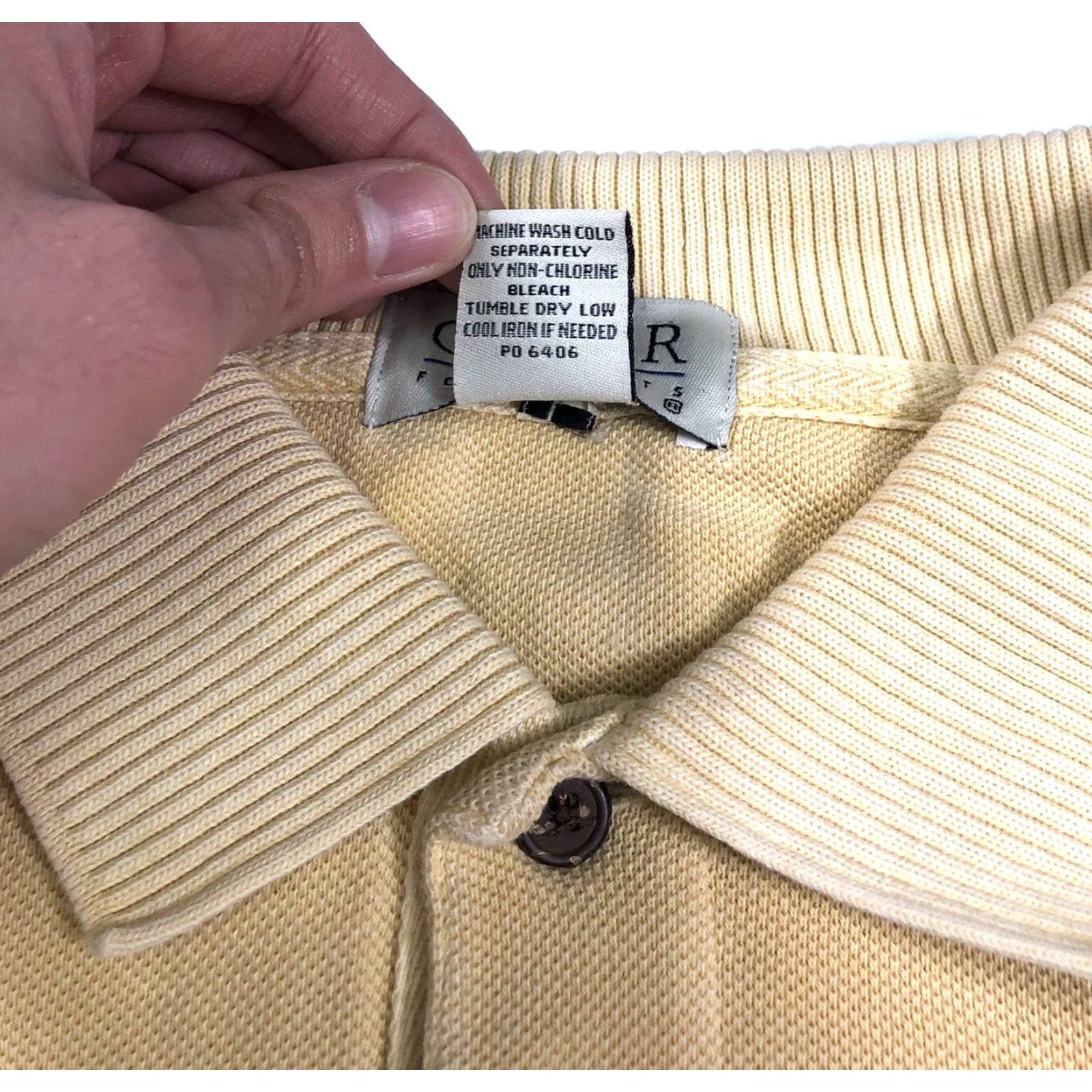 Vintage VINTAGE 90s The Rushes Baileys Harbor WI Polo Shirt Top L Large Gear Sports Men Beige Shirt 90s Sports Polo Size US L / EU 52-54 / 3 - 4 Thumbnail