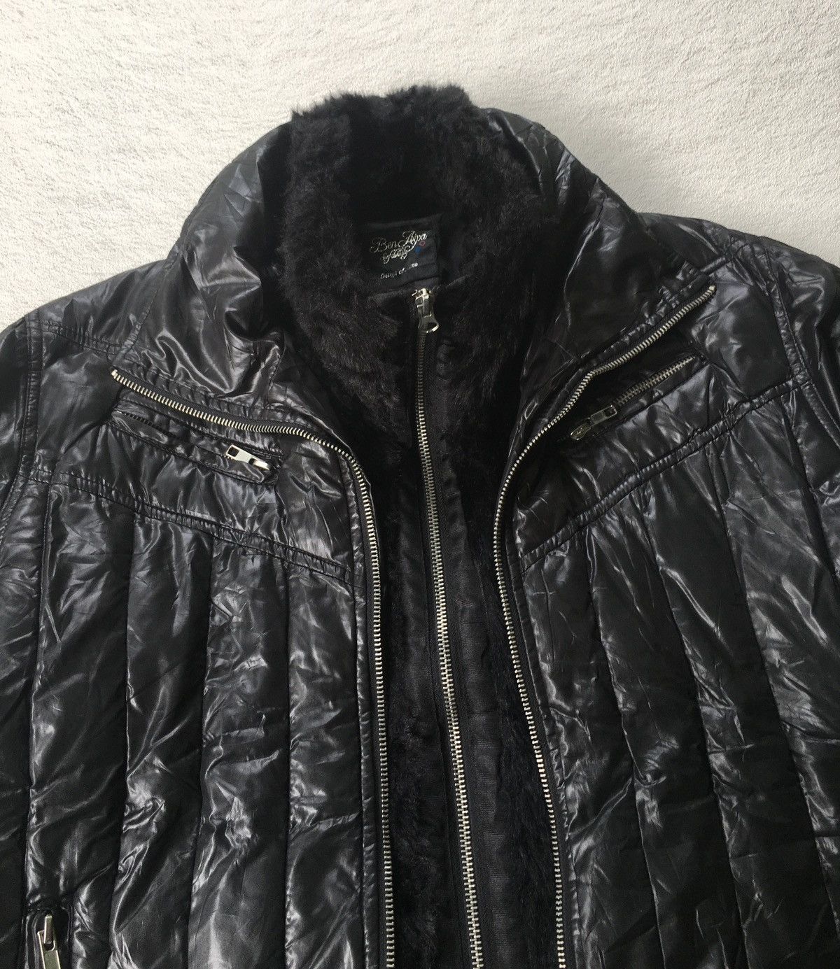 14th Addiction 2000s Ben Aipa Double Zipper Fur Vkei Jacket Size US L / EU 52-54 / 3 - 4 Thumbnail