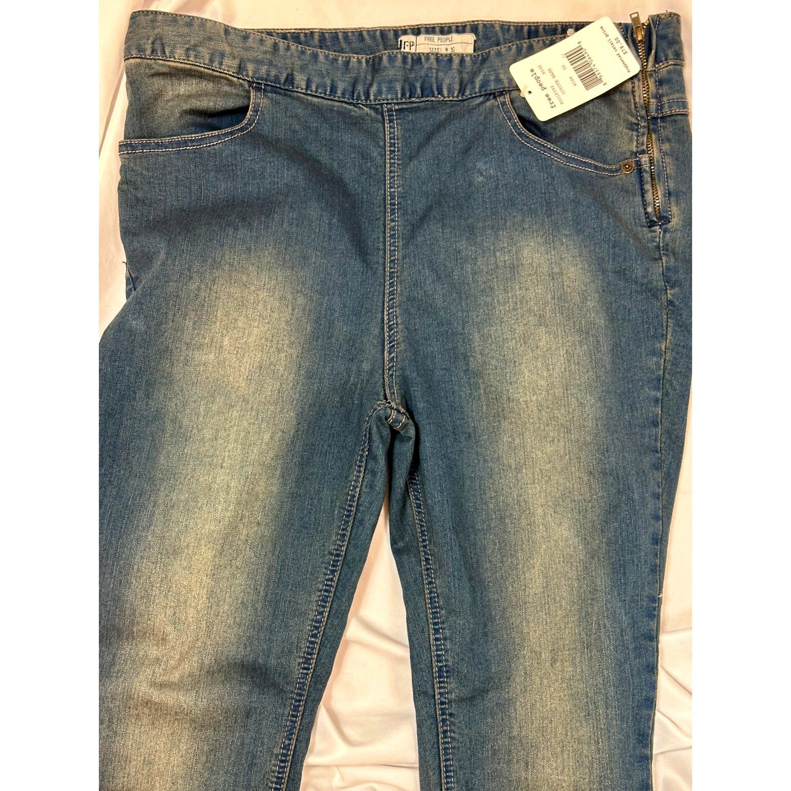 Free People Free People Pull On Side Zipper Coyote Wash Jeans 30 Size 30" / US 8 / IT 44 - 4 Thumbnail