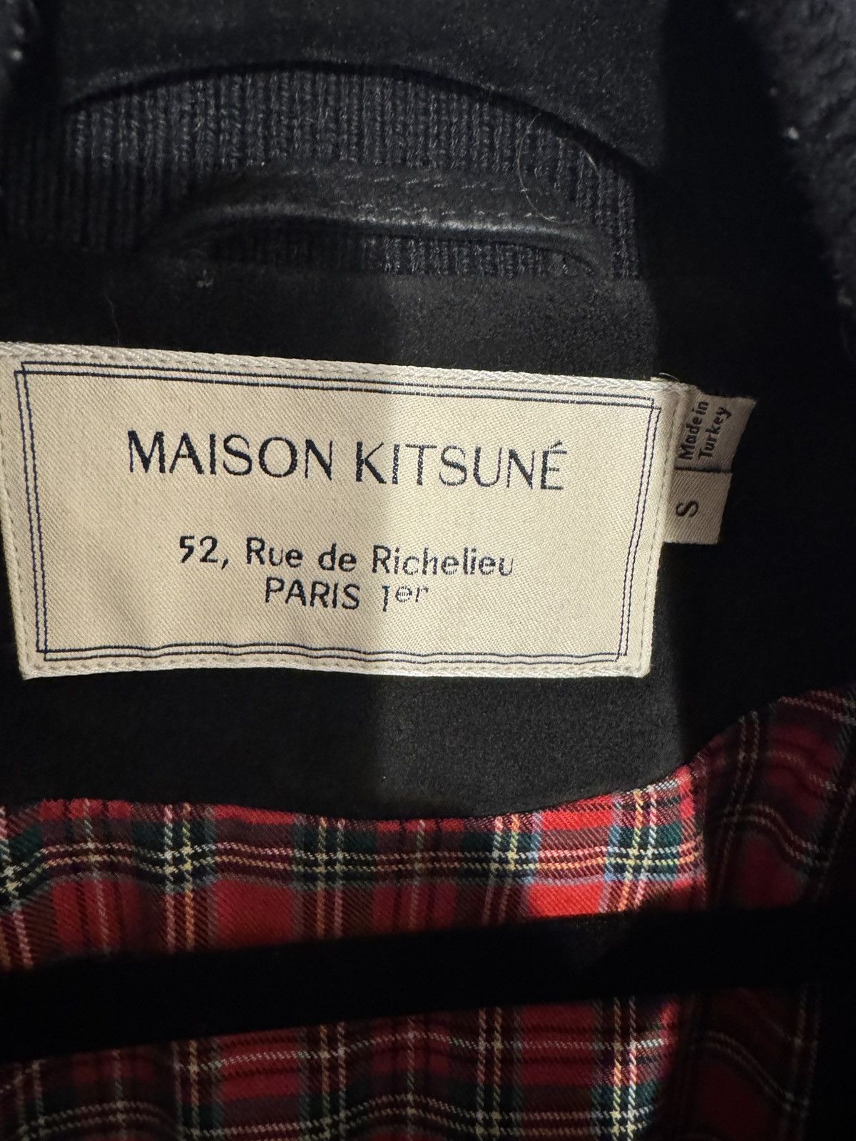 Maison Kitsune Black Suede Bomber Size US S / EU 44-46 / 1 - 4 Thumbnail