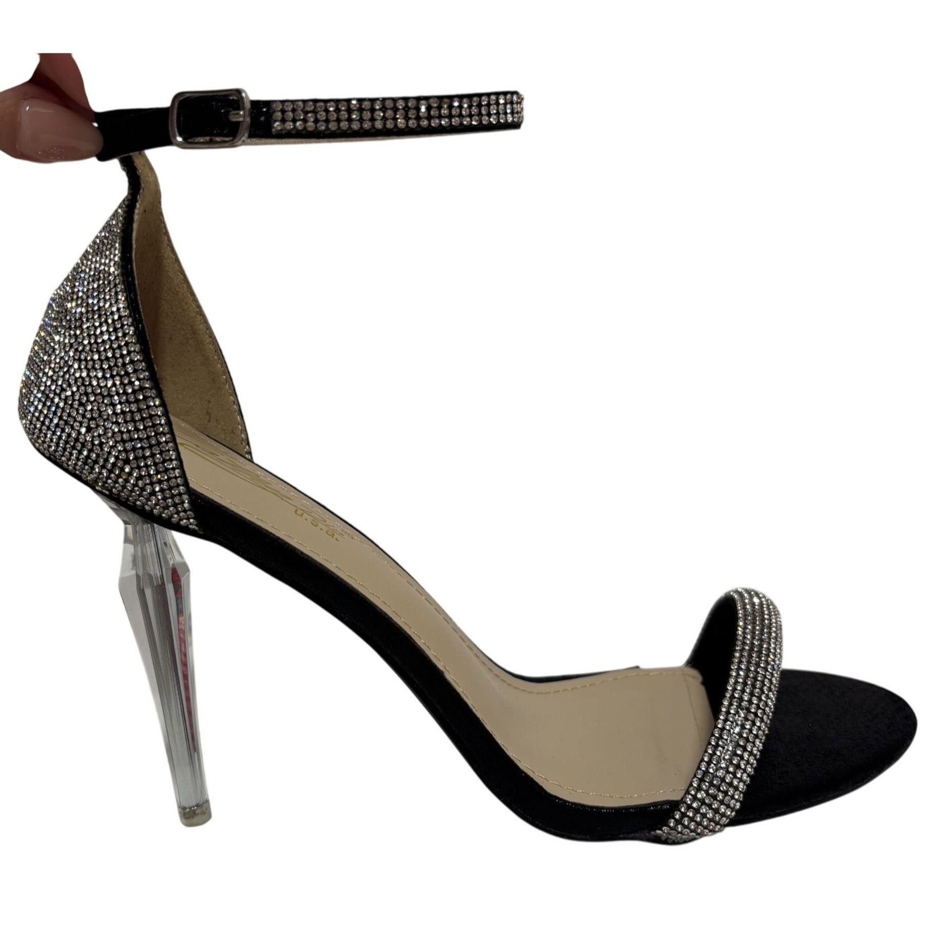 Other CATHY DIN / Laura-3 / Luxury Rhinestone / Black & Silver / S Size US 10 / IT 40 - 1 Thumbnail