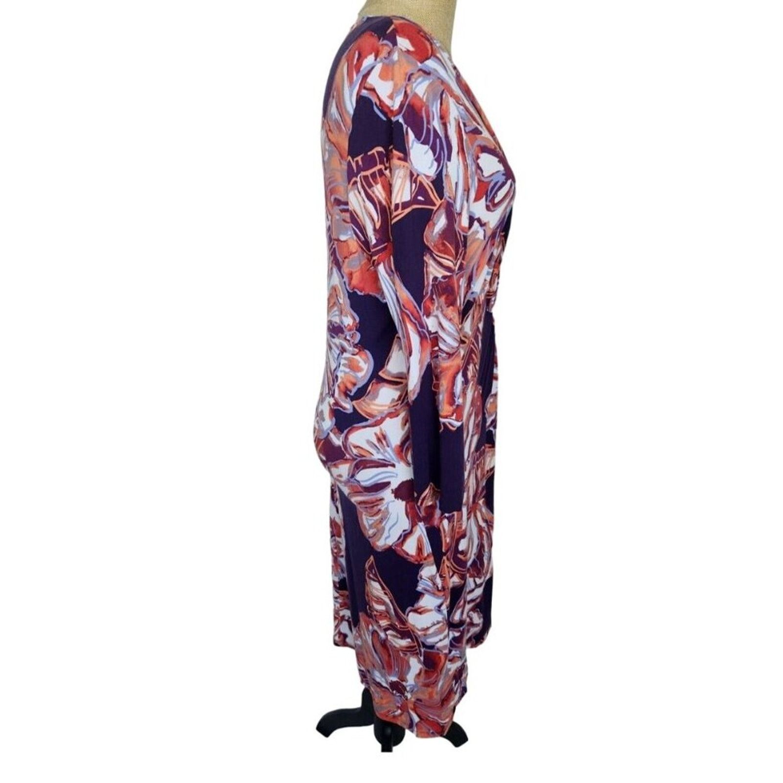 Tommy Bahama Tommy Bahama Dress V Neck Twist Front Brush Stroke Passion Size M / US 6-8 / IT 42-44 - 3 Thumbnail
