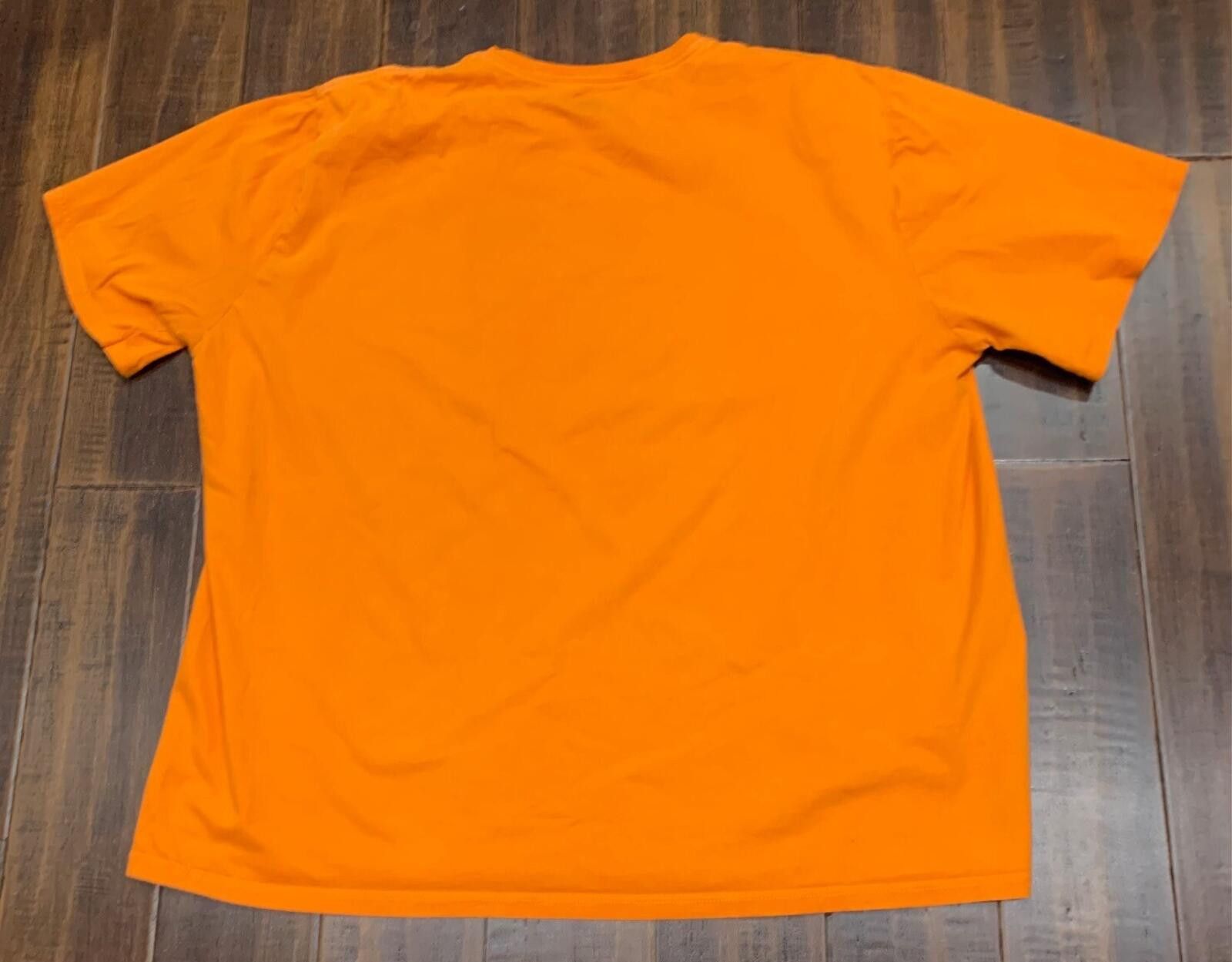 Russell Athletic Men's Russell brand 3XL Orange 100% Cotton T-Shirt Size US XXL / EU 58 / 5 - 2 Thumbnail