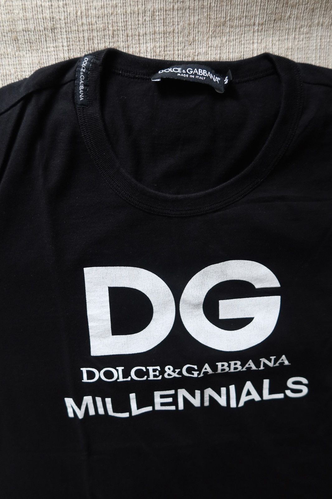 Dolce & Gabbana Dolce Gabbana DG Millennials Tshirt Black Size US S / EU 44-46 / 1 - 2 Thumbnail
