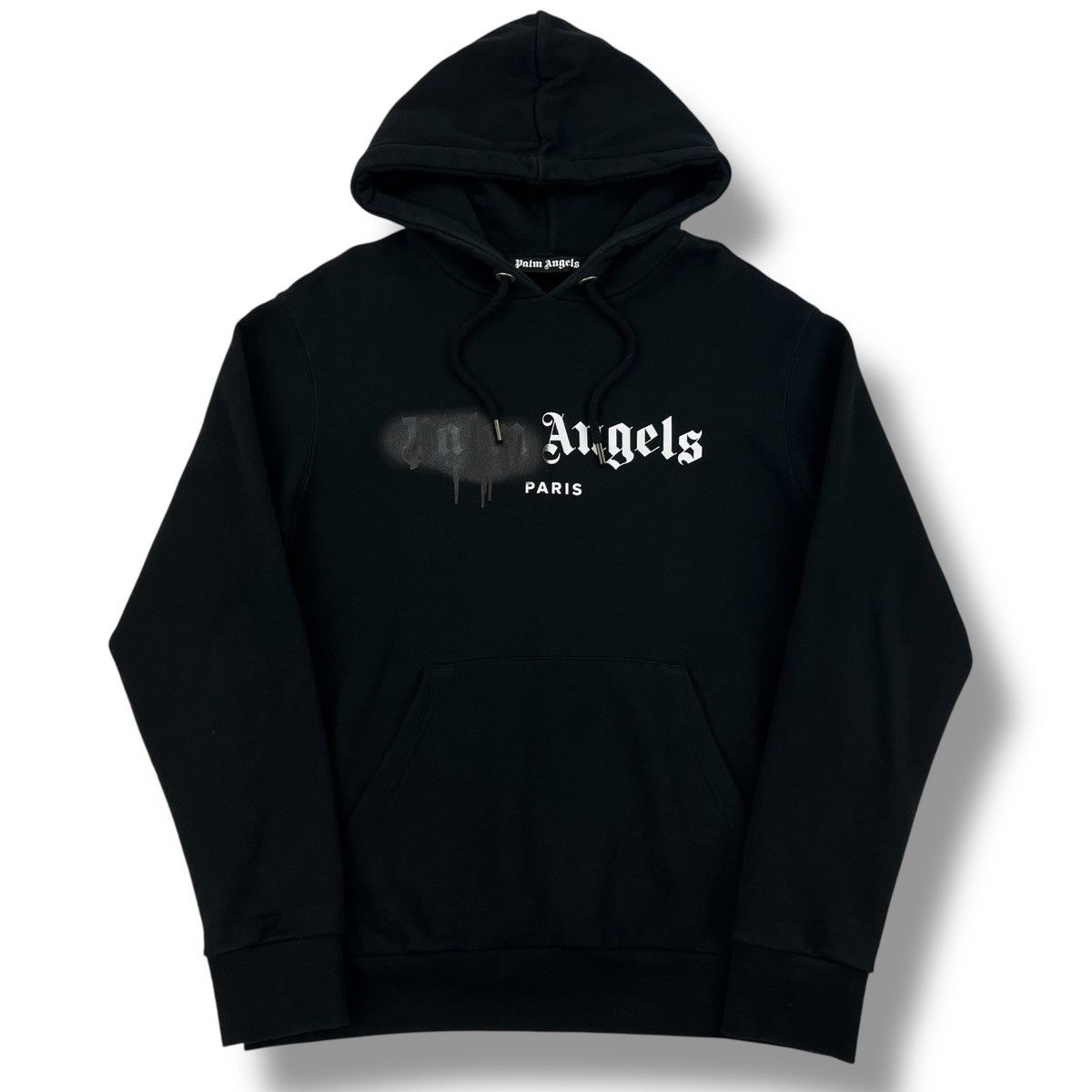 Palm Angels Palm Angels Black Spray Logo Hoodie Size US S / EU 44-46 / 1 - 2 Thumbnail