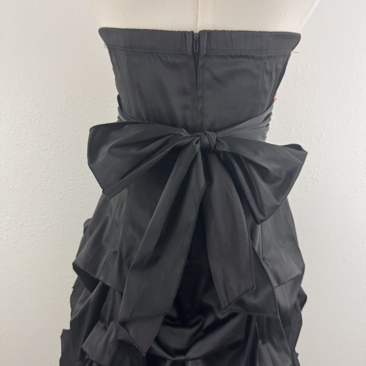 Vintage RUBY ROX Vintage Y2K Hot Pink Black Strapless Mini Dress Size M / US 6-8 / IT 42-44 - 7 Thumbnail