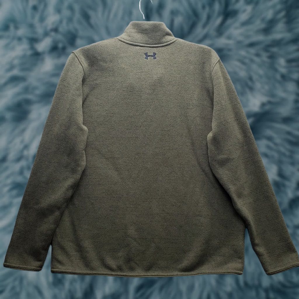Under Armour Under Armour Sweatshirt Mens XL Green Fleece Lined Loose Fit Quarter Snap Front Size US XL / EU 56 / 4 - 1 Thumbnail