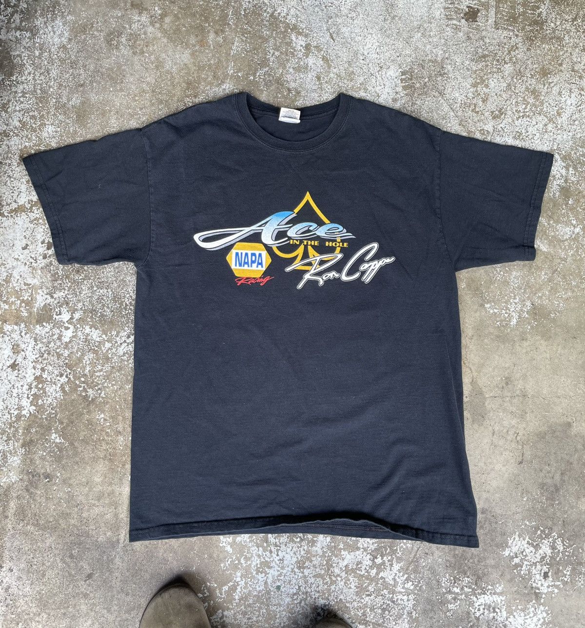 NASCAR Vintage Nascar Shirt Ron Capps Ace In The Hole Size US L / EU 52-54 / 3 - 3 Thumbnail