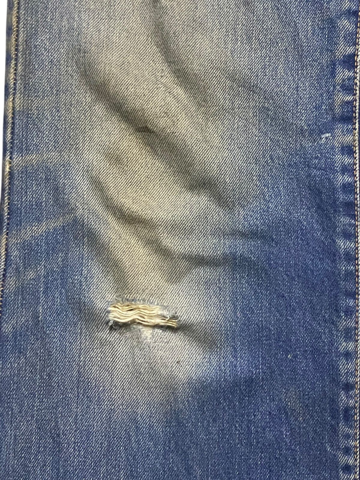 Vision Streetwear Vintage Japanese Brand Canvas Mud Wash Distressed Loose Jean Size US 31 - 11 Thumbnail
