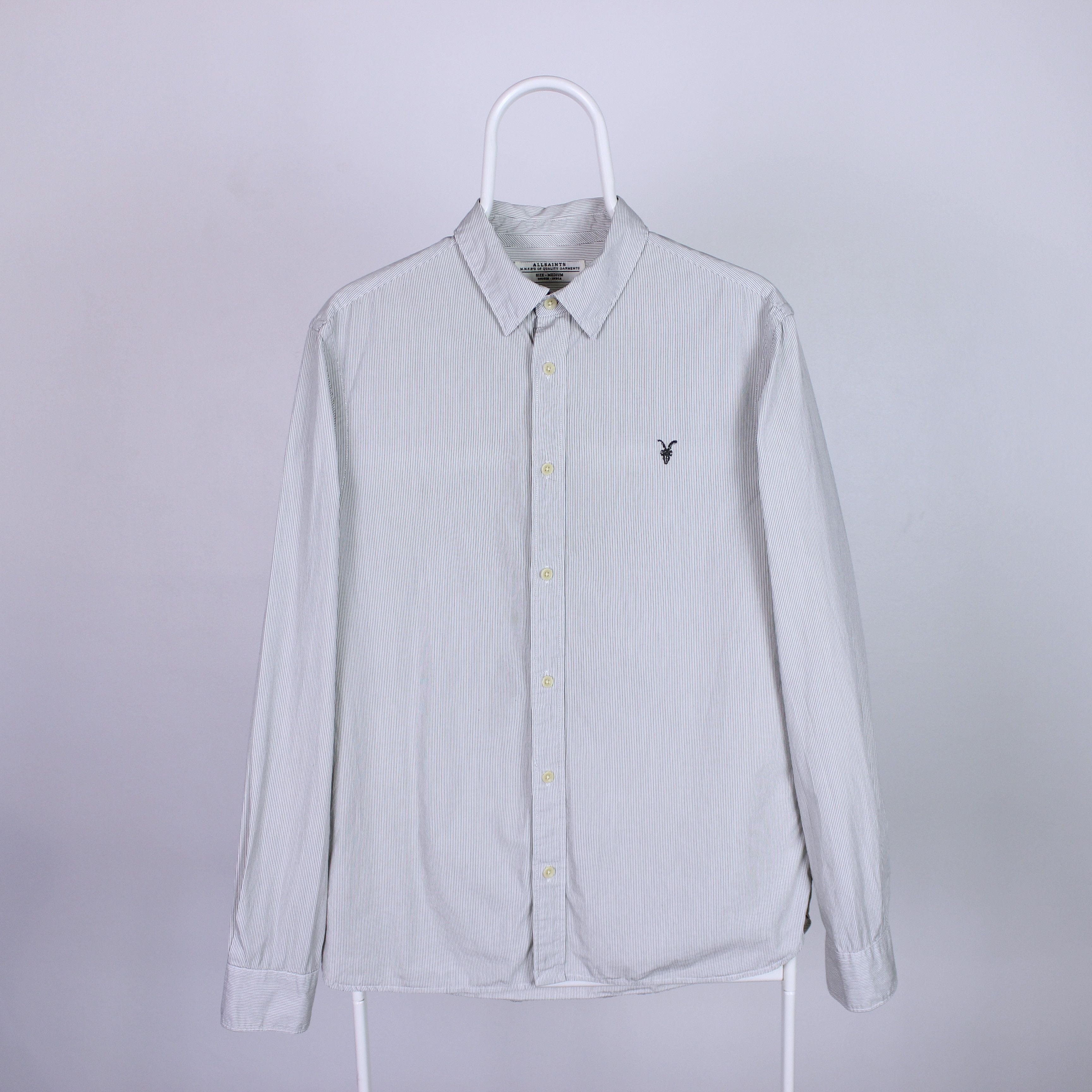 Allsaints Allsaints men shirt cotton buttons ups S M Size US M / EU 48-50 / 2 - 6 Thumbnail