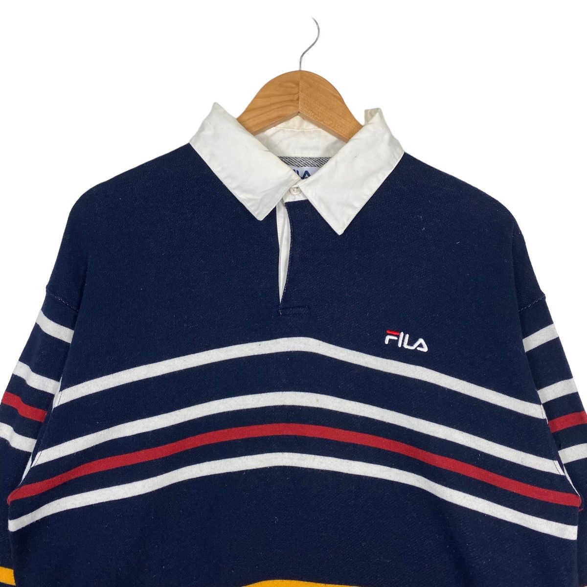 Fila × Japanese Brand Vintage 90s Fila Small Logo Polo Rugby Shirt Size US M / EU 48-50 / 2 - 3 Thumbnail
