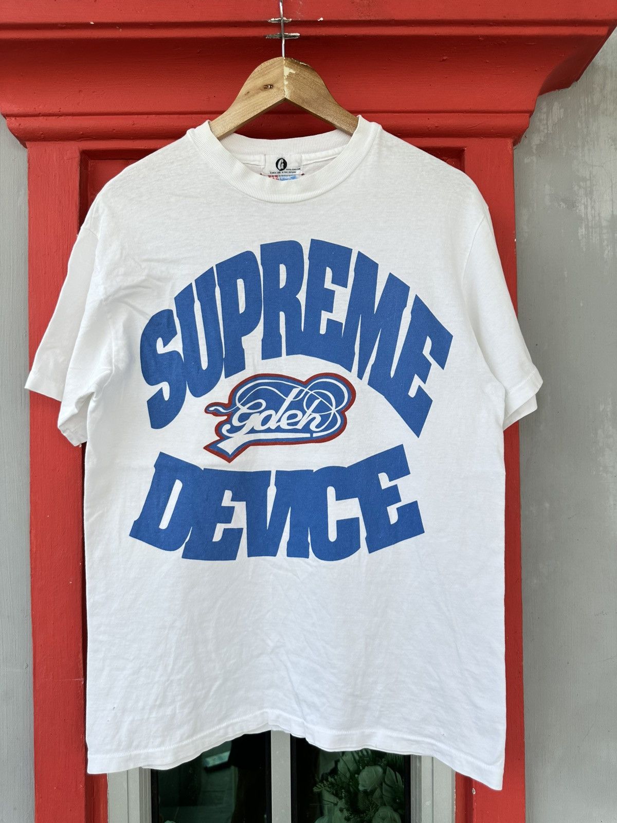 GOODENOUGH × Supreme Rare Vintage 1994 Supreme x GDEH Device Tee Size US M / EU 48-50 / 2 - 1 Thumbnail