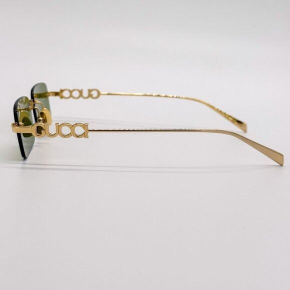 Gucci NEW GUCCI GG1808S 002 SUNGLASSES GOLD UNISEX SUNGLASSES Size ONE SIZE - 10 Thumbnail