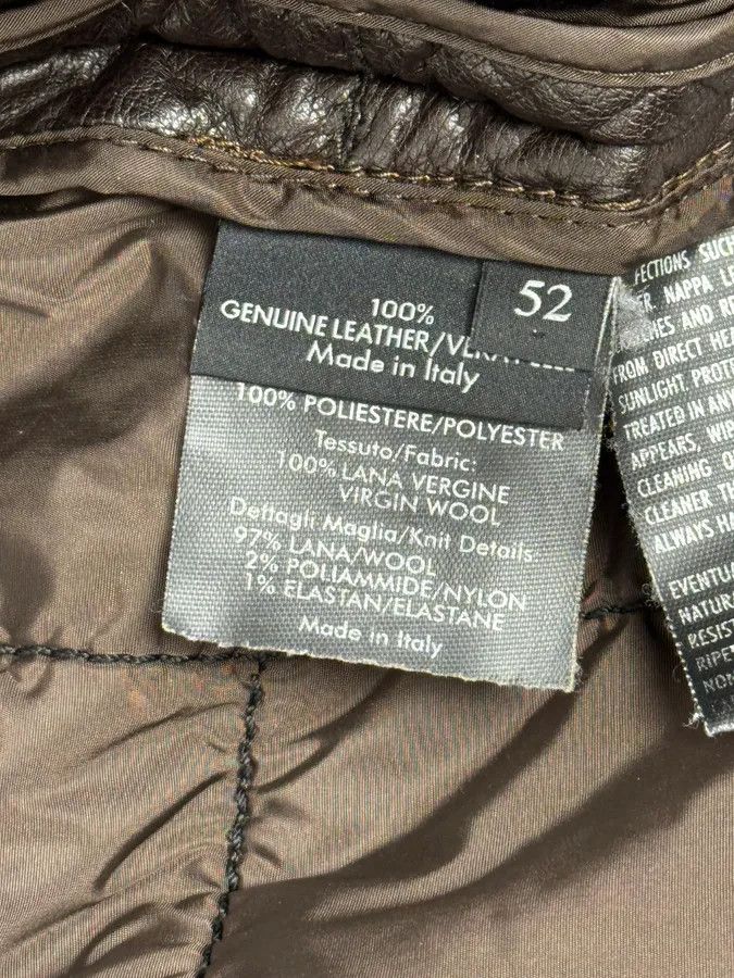 Gucci 2000s Gucci Brown Quilted Leather Jacket Size US L / EU 52-54 / 3 - 16 Thumbnail