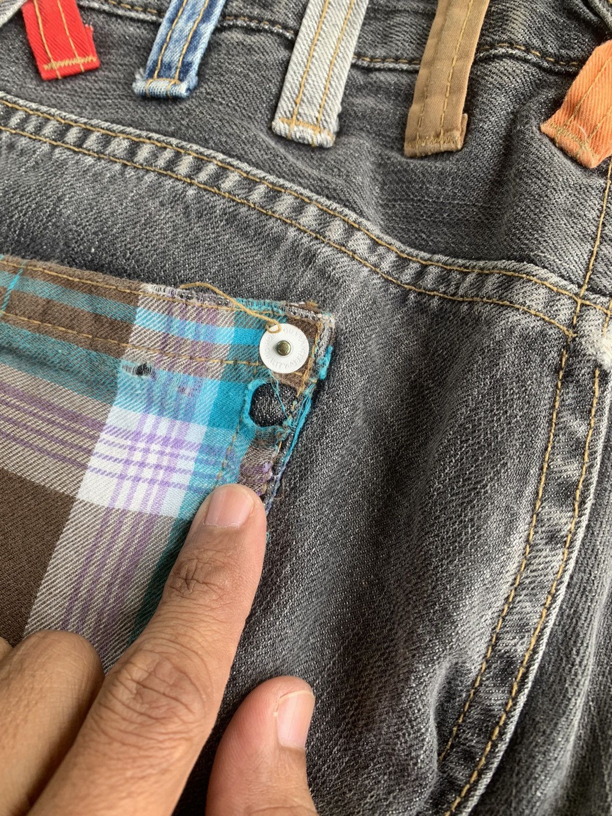 Japanese Brand Double Waist Double Focus Jeans Size US 32 / EU 48 - 8 Thumbnail