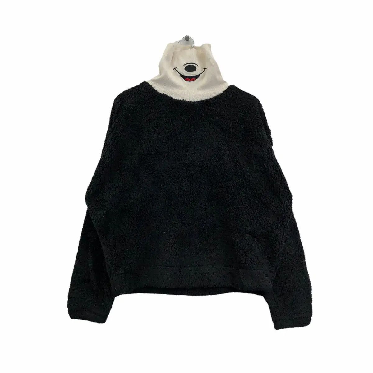 Disney Vtg DISNEY MICKEY MOUSE Smiley Face Fleece Jacket Sweater Size XL / US 12-14 / IT 48-50 - 1 Thumbnail