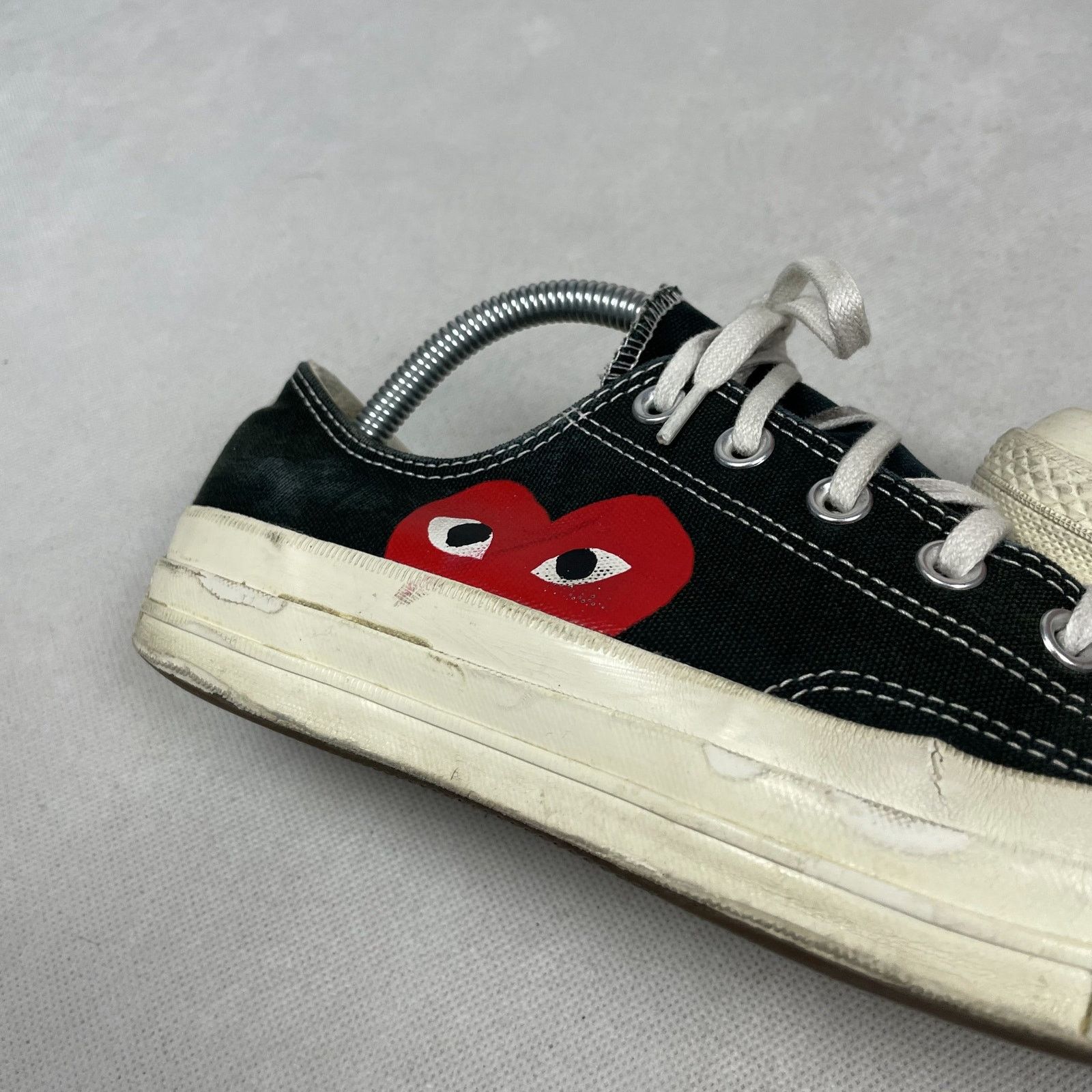 Comme des Garcons × Converse Converse Chuck 70 CDG OX 150206C Unisex Black Shoes M8 W10 Size US 8 / EU 41 - 6 Thumbnail