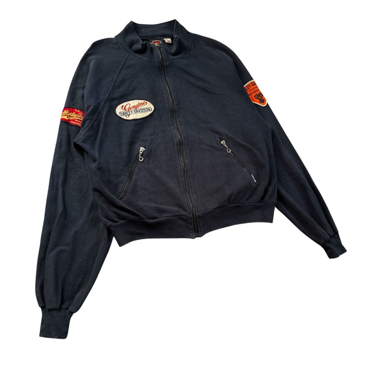 Harley Davidson Vintage Harley Davidson Zip Up Sweatshirt Bomber Jacket Size US M / EU 48-50 / 2 - 3 Thumbnail